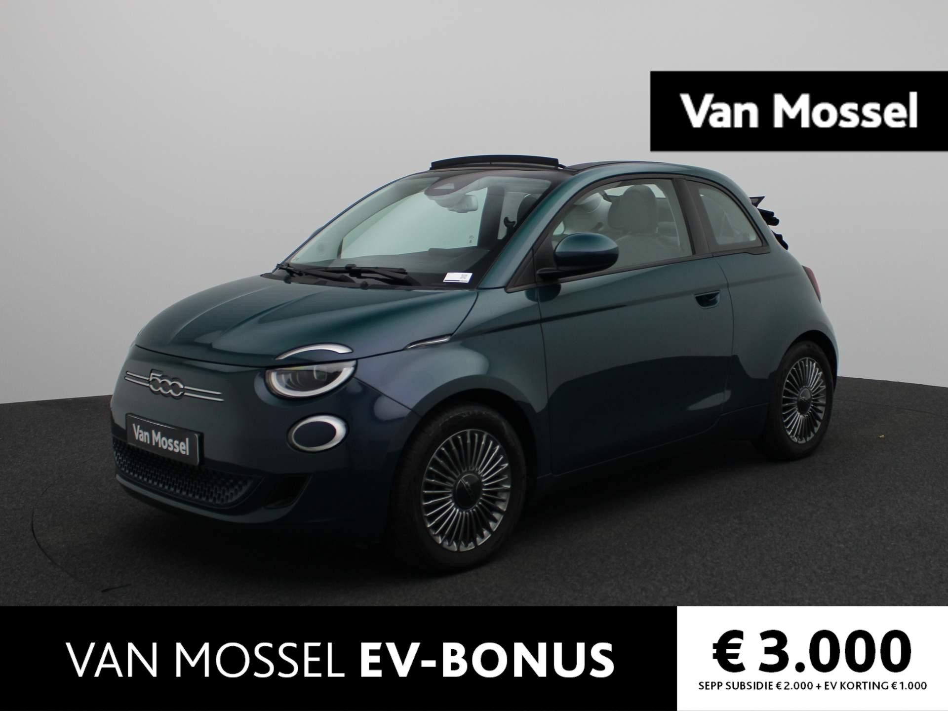 Fiat 500e C Icon 42 kWh | €22.900,- na aftrek subsidie |  Navi | ECC | Cam | LMV | LED |