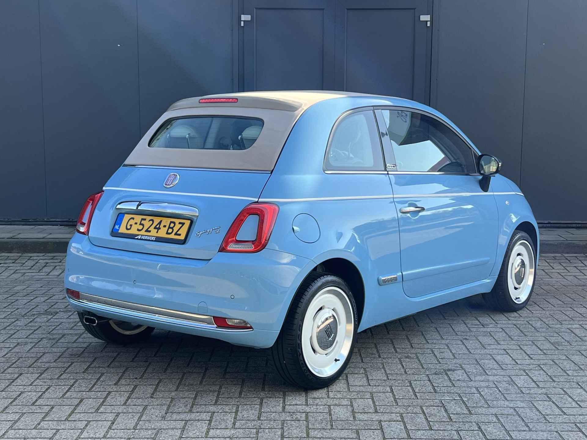 Fiat 500 C 0.9 TwinAir Turbo Spiaggina 58 Cabriolet / Navigatie / Sensoren Achter / Cruise Control / Climate Control  / Bluetooth / Elektrisch dak / NAP / DAB - 3/26