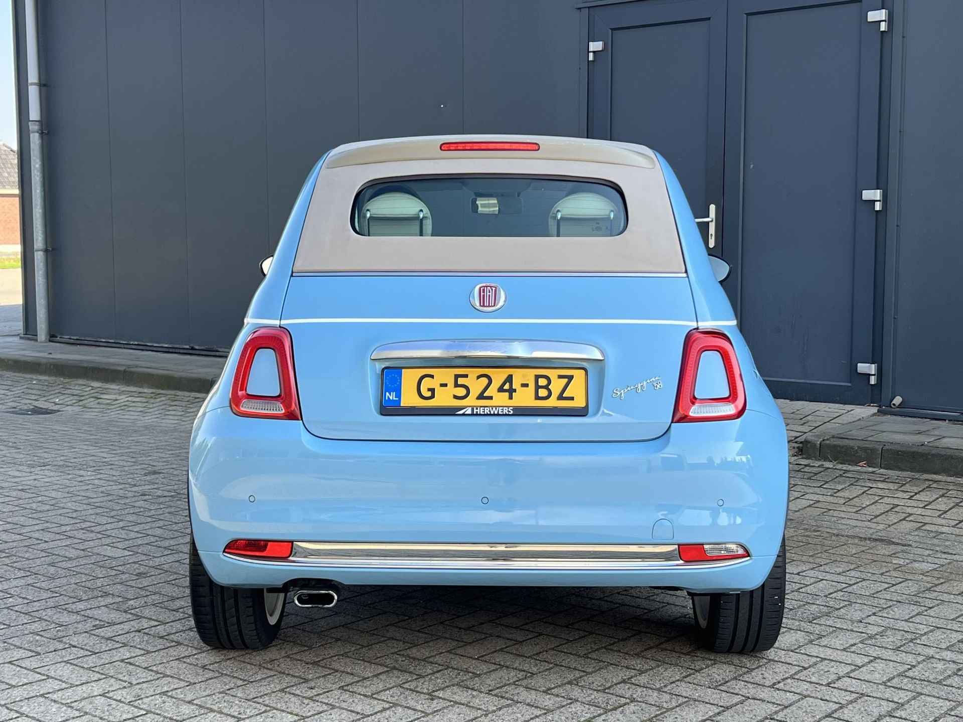 Fiat 500 C 0.9 TwinAir Turbo Spiaggina 58 Cabriolet / Navigatie / Sensoren Achter / Cruise Control / Climate Control  / Bluetooth / Elektrisch dak / NAP / DAB - 6/26