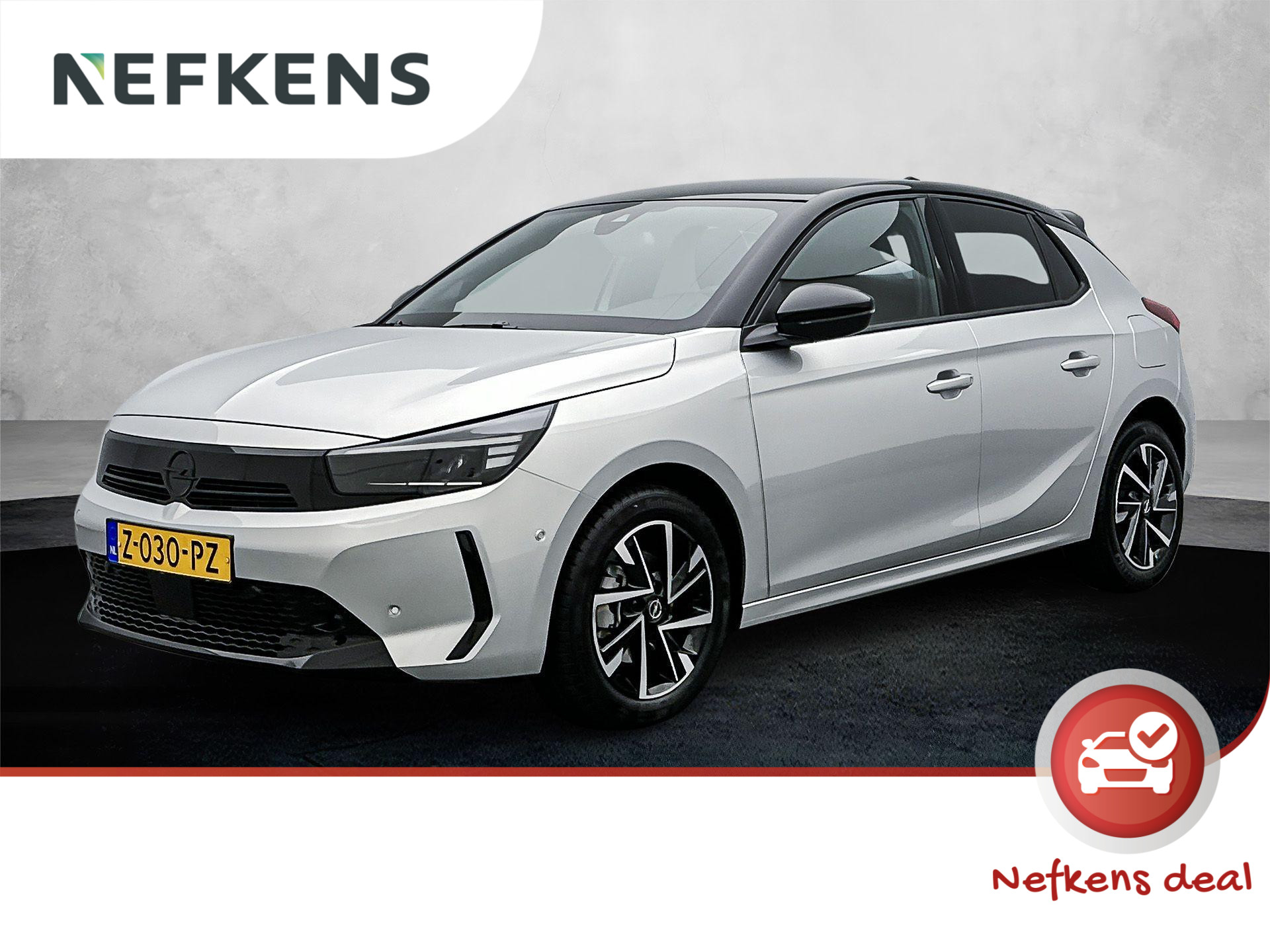 Opel Corsa GS Hybrid 100 pk Automaat | Navigatie | Achteruitrijcamera | Parkeersensoren Voor en Achter | Sportstoelen | LED Koplampen | Dodehoek Detectie | Keyless Entry/Start | Climate Control | Cruise Control | 16" Lichtmetalen Velgen | Apple Carplay/Android Auto |