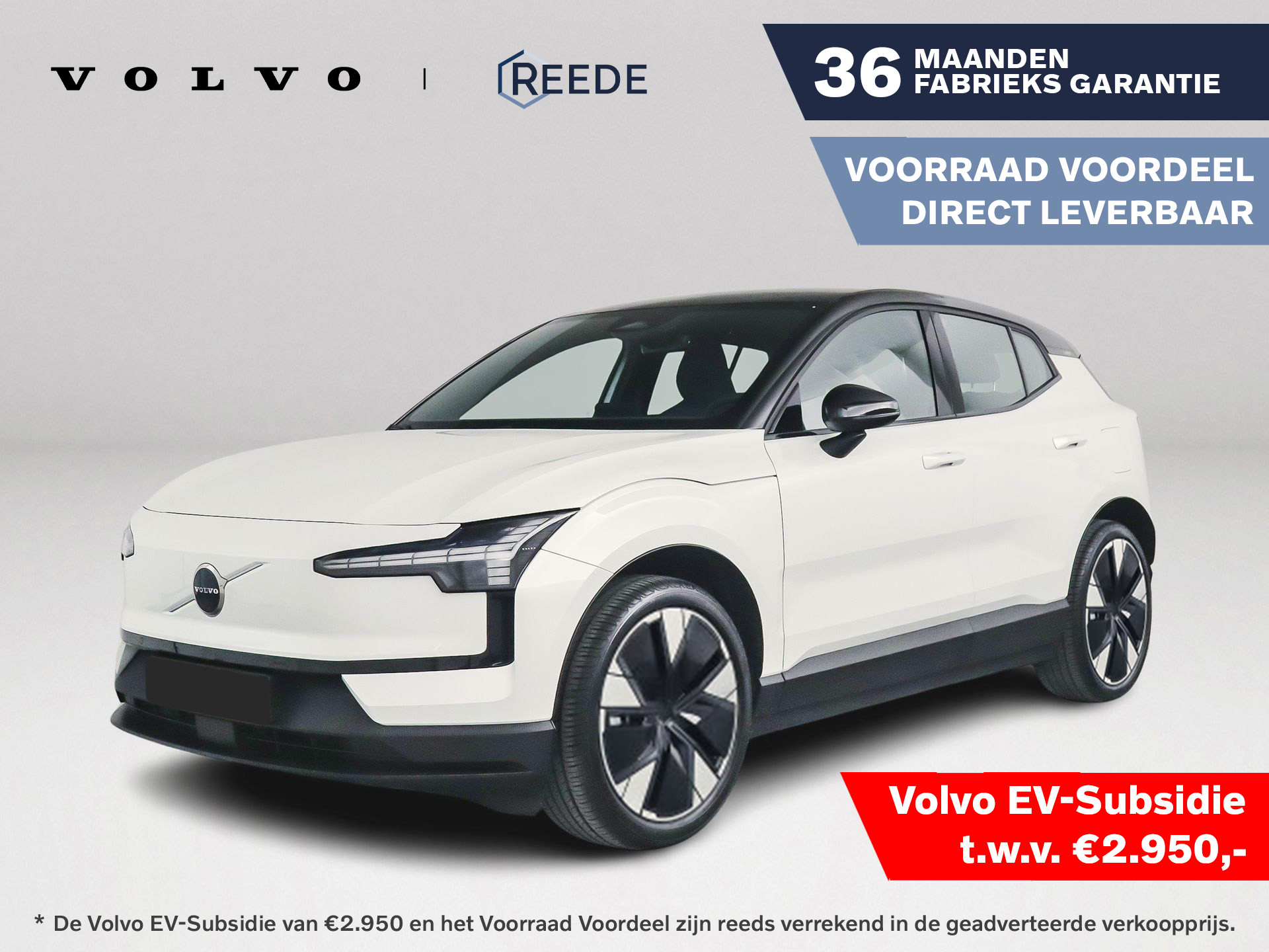 Volvo EX30 Single Motor Extended Range Plus 69 kWh Getint Glas | 20 inch Aero | Stoel en stuurverwarming