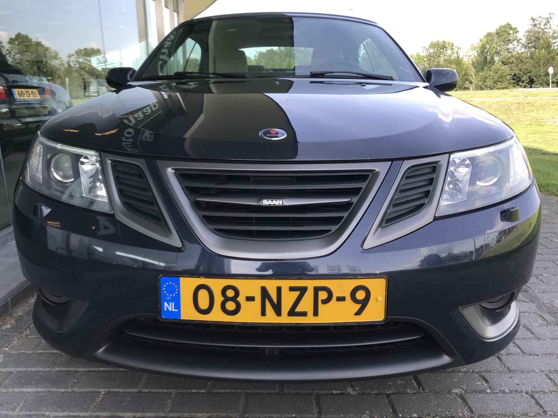 Saab 9-3 Cabrio 1.8t Vector TX Automaat | Rijklaar incl 12 mnd Bovag | Meesturende xenon Carbon Navigatie Blauwe kap - 4/12