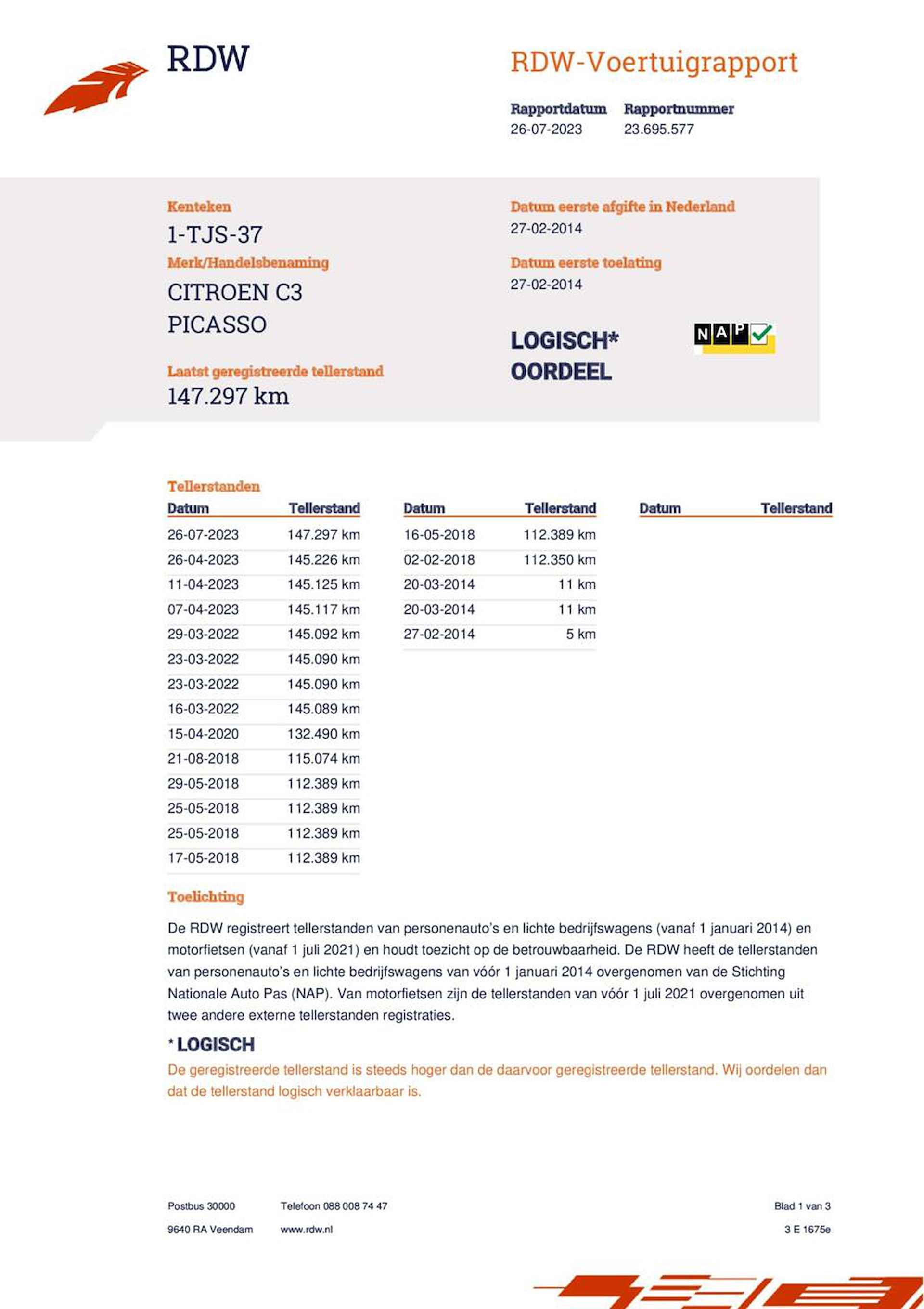 Citroen C3 Picasso 1.4 VTi Exclusive TREKHAAK AIRCO CRUISE - 25/26