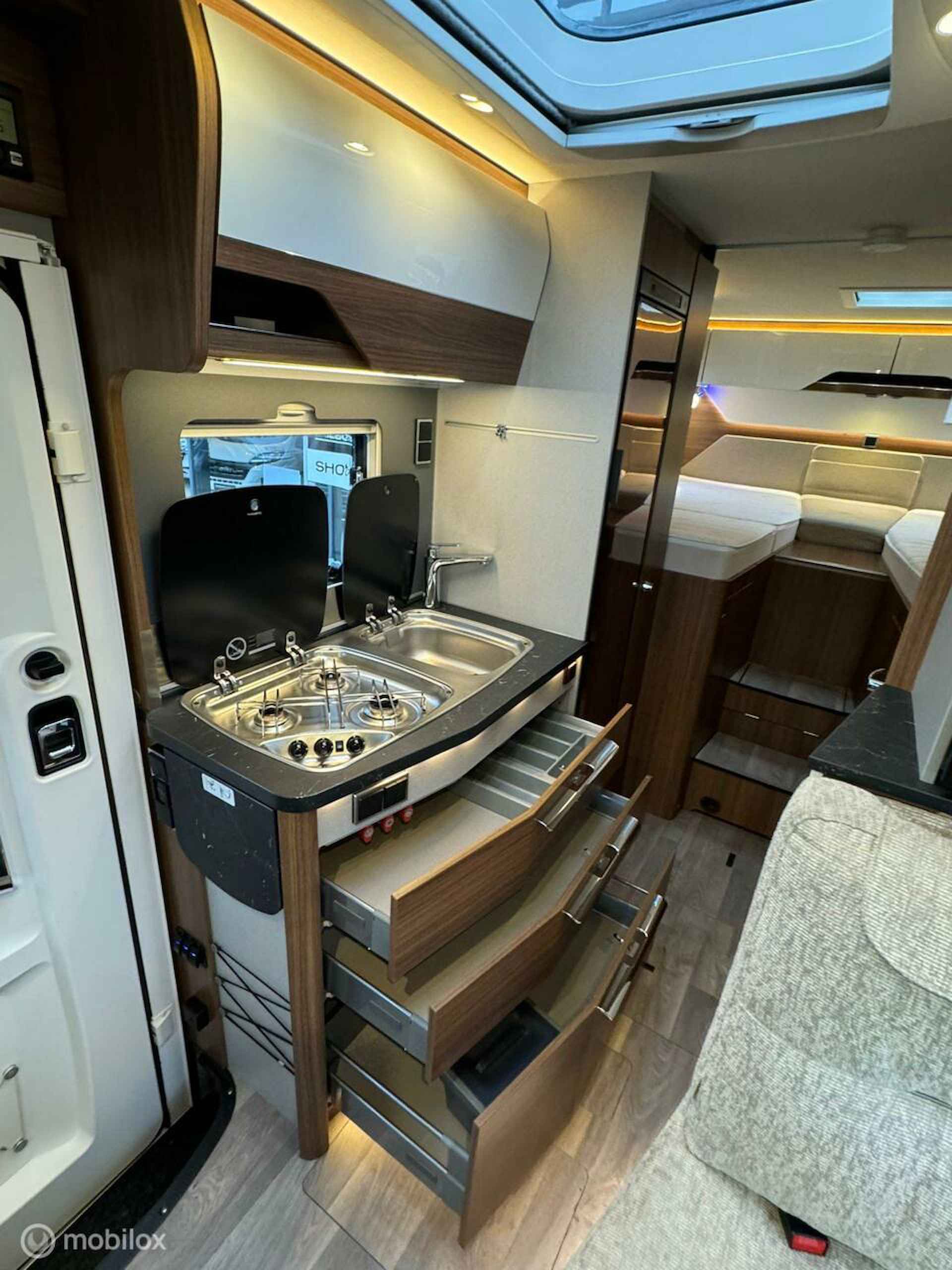 Hymer B580 MC Automaat Enkele Bedden Hefbed XXL Garage Silverline - 11/33