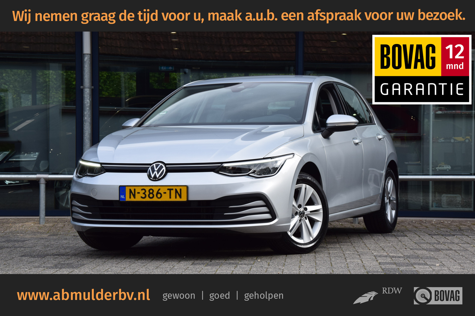 Volkswagen Golf 1.0 eTSI 110PK DSG Automaat Life Business | Org. NL | BOVAG Garantie | Adaptive Cruise Control | Full LED | 16'' Velgen | Virtual Cockpit | PDC Voor&Achter | bij viaBOVAG.nl