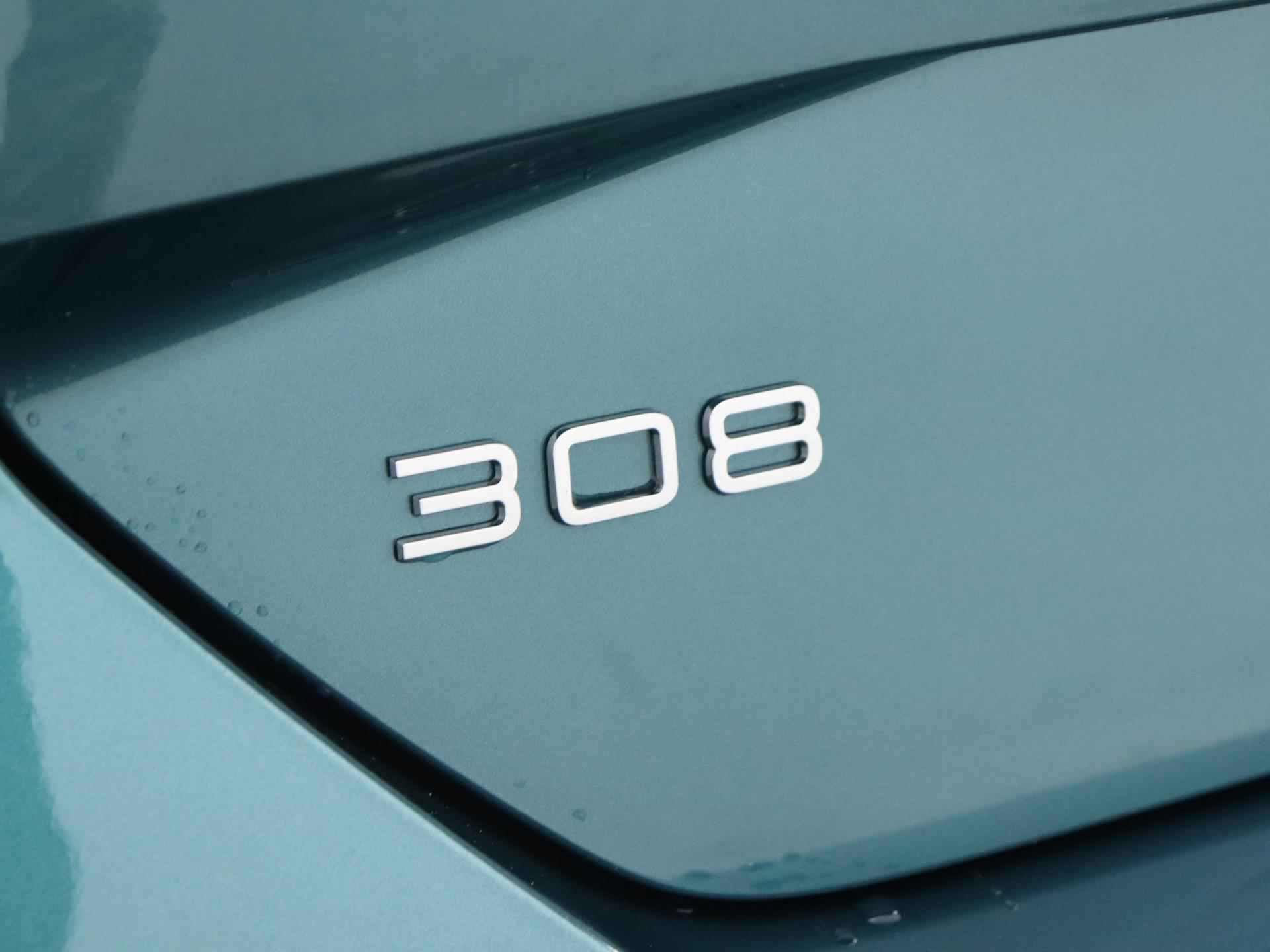Peugeot 308 SW Hybrid GT 225pk Automaat | Navigatie | Elektrisch Bedienbare Achterklep | Lederen Bekleding | Licht Metalen Velgen 18"| Adaptieve Cruise Control - 16/42