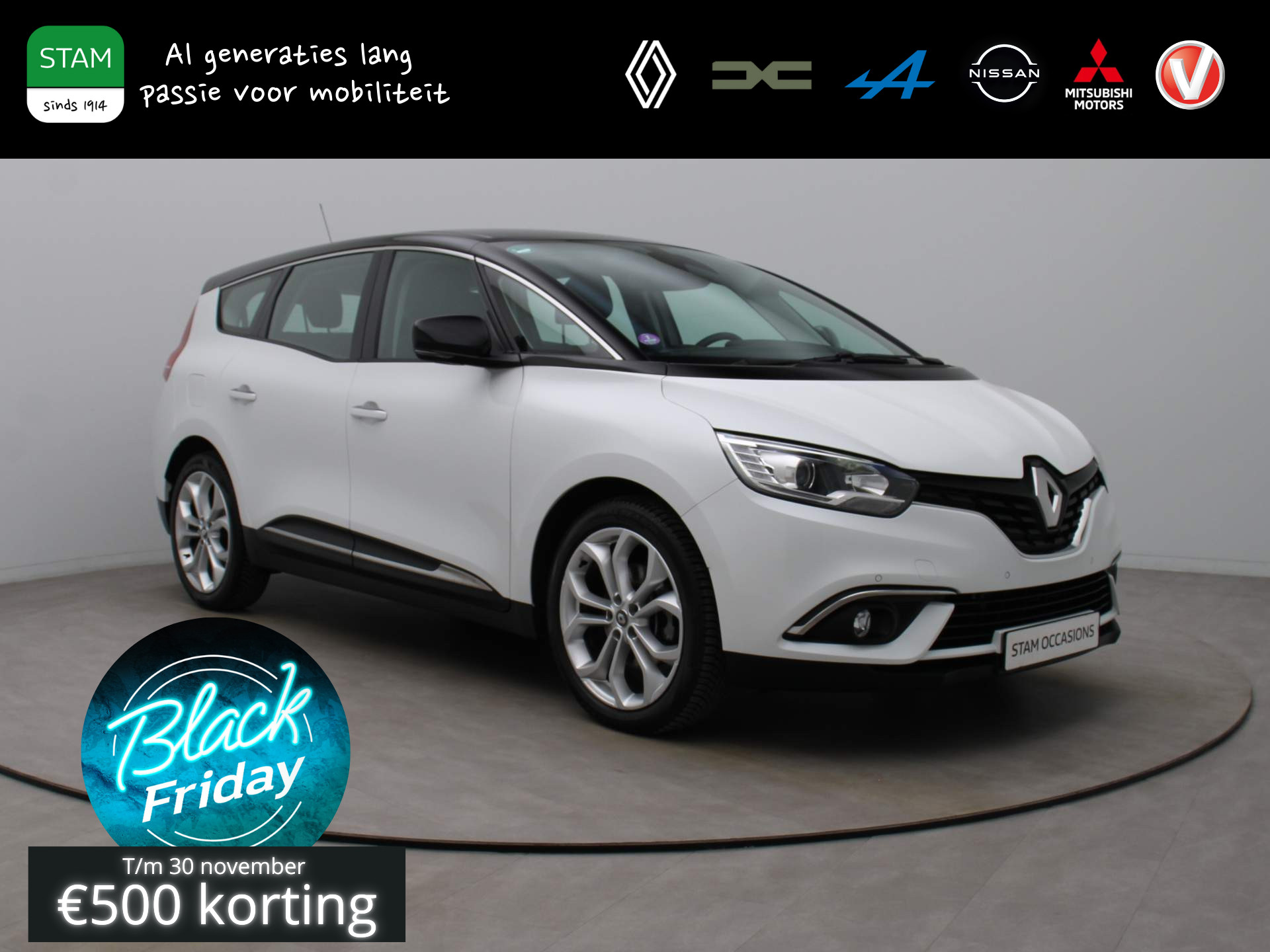 Renault Grand Scénic TCe 140pk Intens 7-PERS. EDC/AUTOMAAT Climate | Carplay | Navi | Parksens. v+a