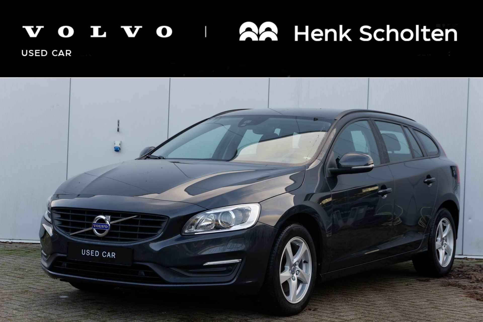 Volvo V60 T3 152PK Polar+, Standkachel met timer, Xenon met adaptieve bochtverlichting, Park Assist voor & achter, Verwarmbare voorstoelen, achterbank & stuurwiel, Keyless Entry, Full-map navigatie, Bluetooth telefoonvoorbereiding - 1/29