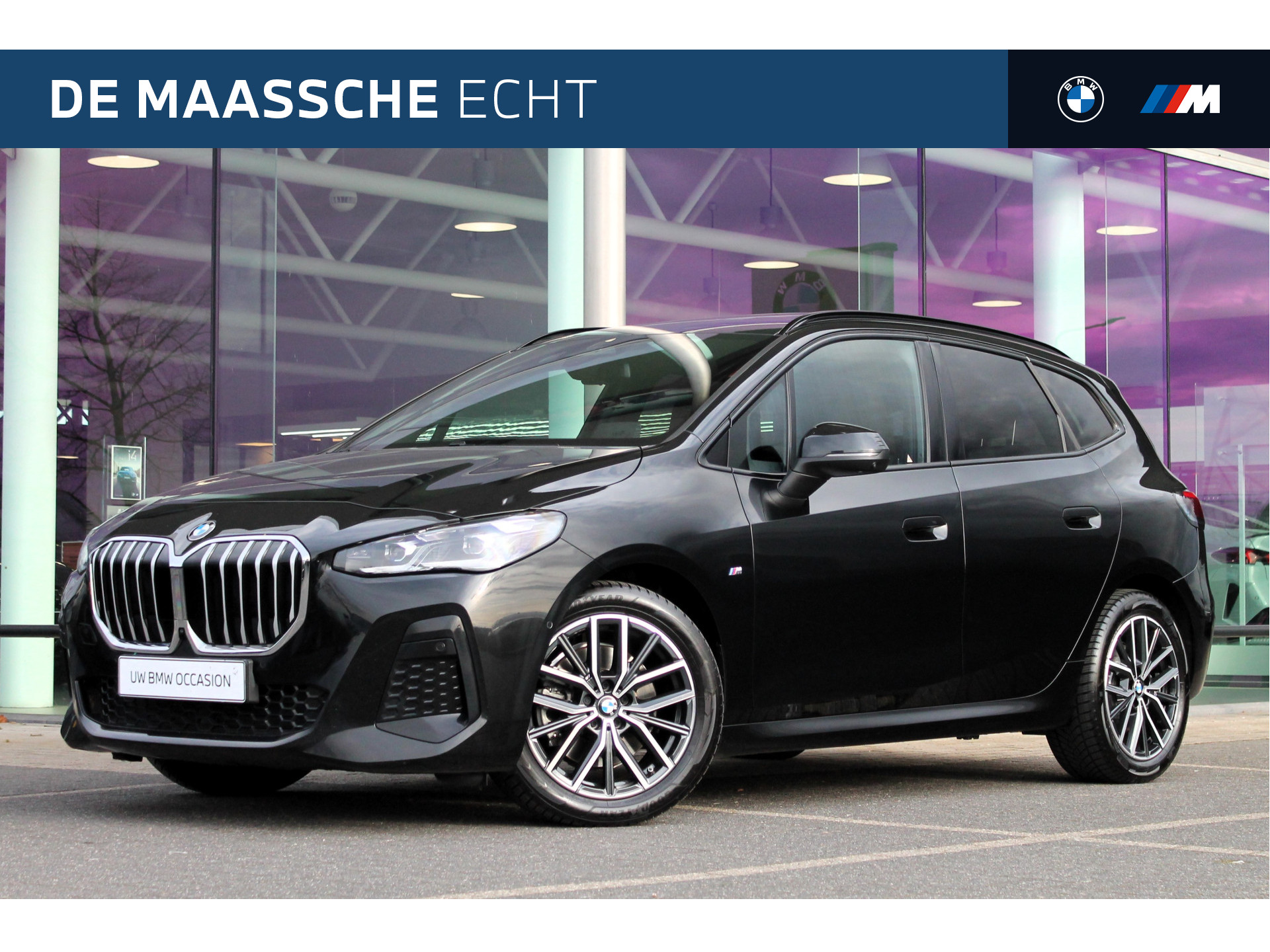 BMW 2 Serie Active Tourer 223d xDrive High Executive M Sport Automaat / Panoramadak / Trekhaak / Adaptieve LED / Sportstoelen / M Adaptief onderstel / Parking Assistant Plus / Comfort Access