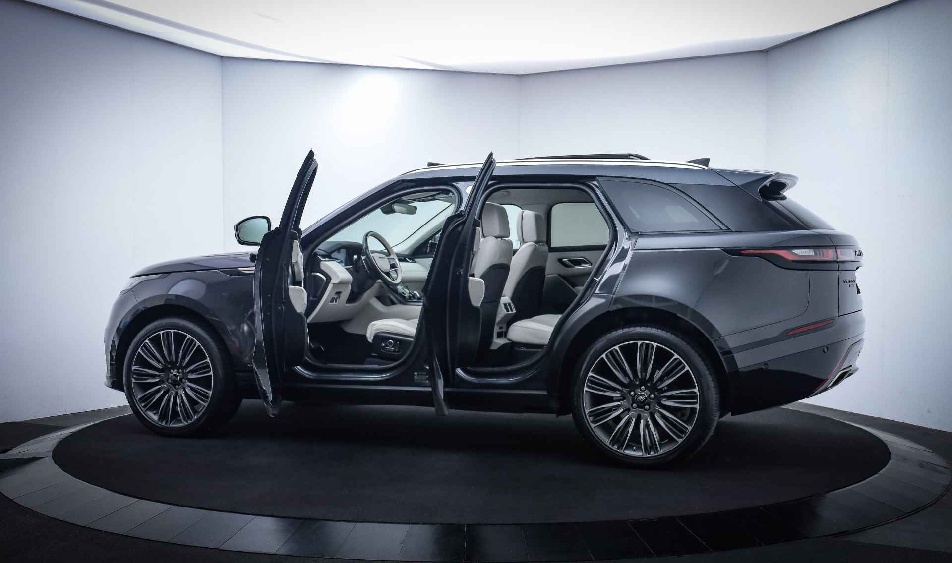 Land Rover Range Rover Velar 3.0V6 P400 R-Dyn. HSE 1e eig. PANO/MERIDIAN/360 CAM/MEMORY/ACC/NAVI/CARPLAY/STOELVERW+VENT./BLINDSPOT/ELEK TREKHAAK/LMV 22'' - 10/34