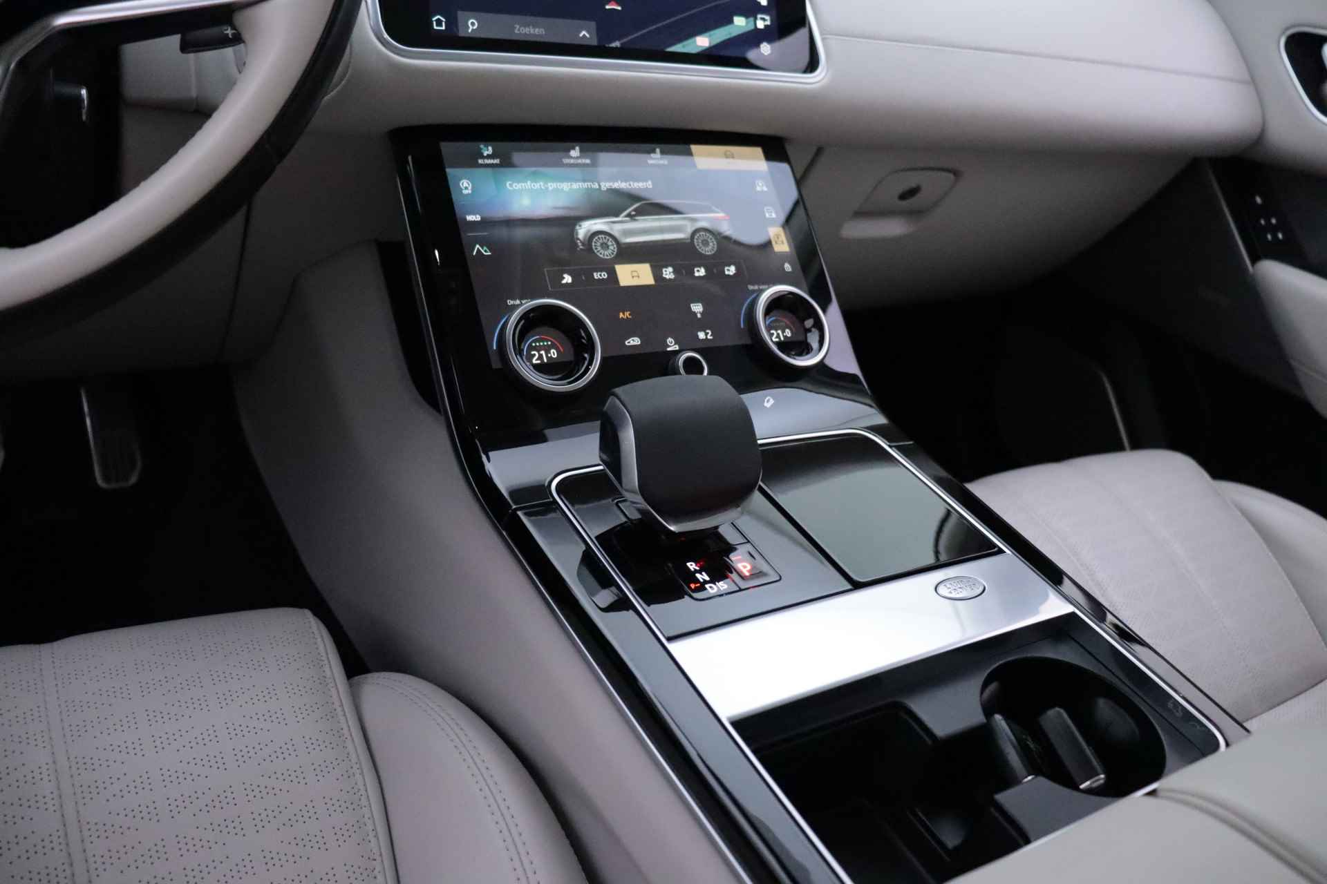 Land Rover Range Rover Velar 3.0V6 P400 R-Dyn. HSE 1e eig. PANO/MERIDIAN/360 CAM/MEMORY/ACC/NAVI/CARPLAY/STOELVERW+VENT./BLINDSPOT/ELEK TREKHAAK/LMV 22'' - 21/34