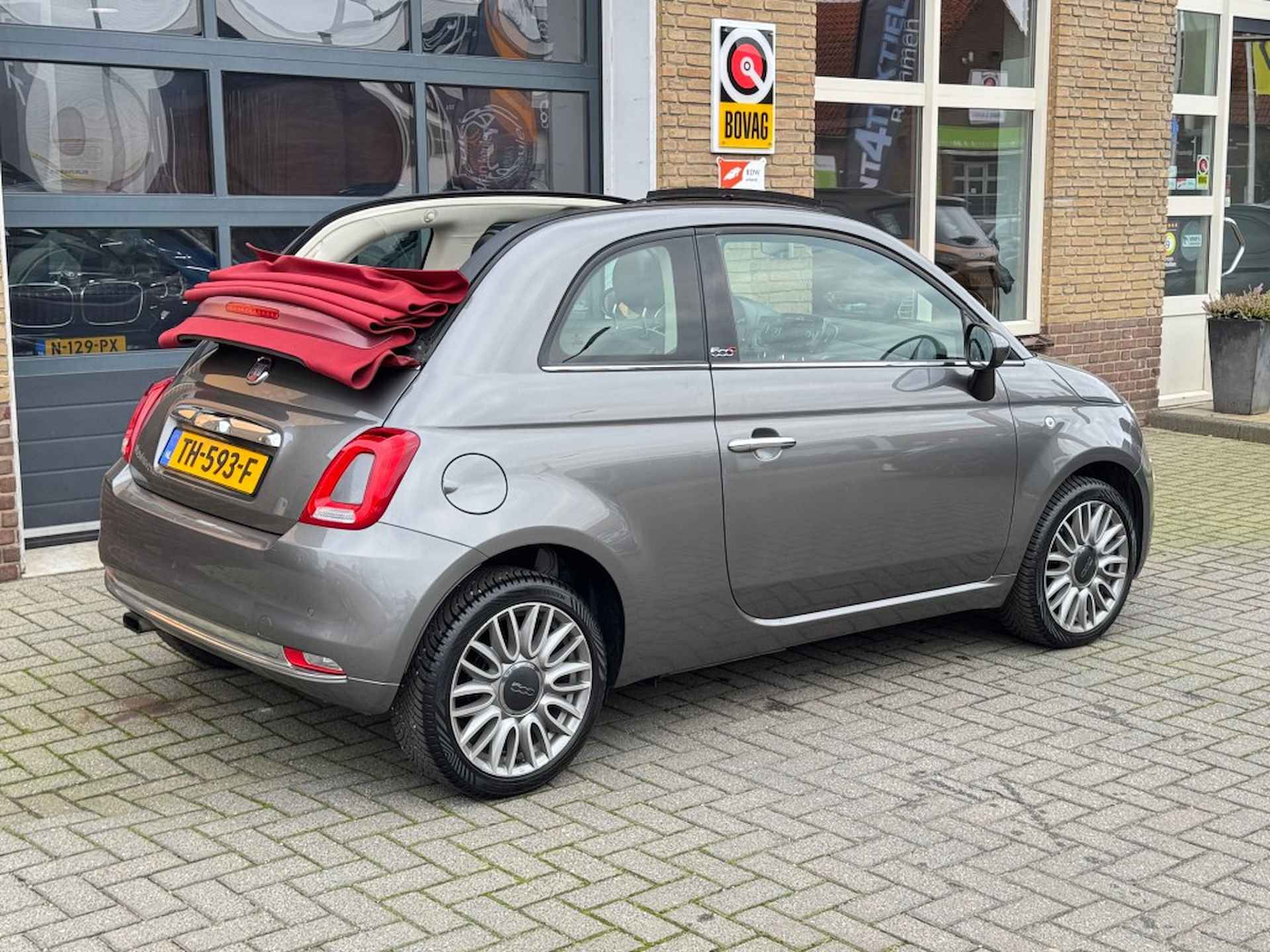 FIAT 500c CABRIO TWINAIR TURBO LOUNGE NAVI/CRUISE/LED/52.000 KM/NL-AUTO - 35/39