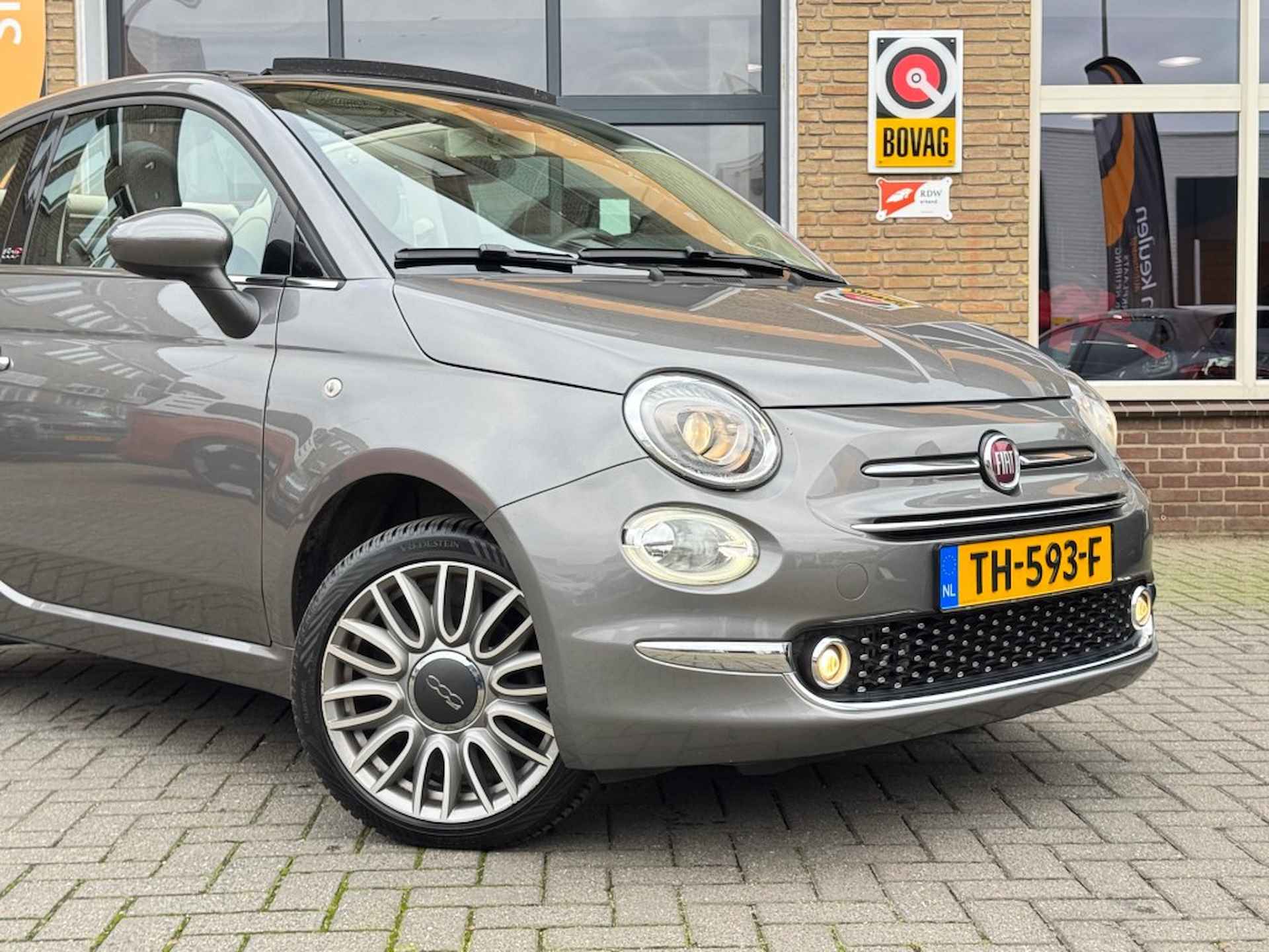 FIAT 500c CABRIO TWINAIR TURBO LOUNGE NAVI/CRUISE/LED/52.000 KM/NL-AUTO - 37/39