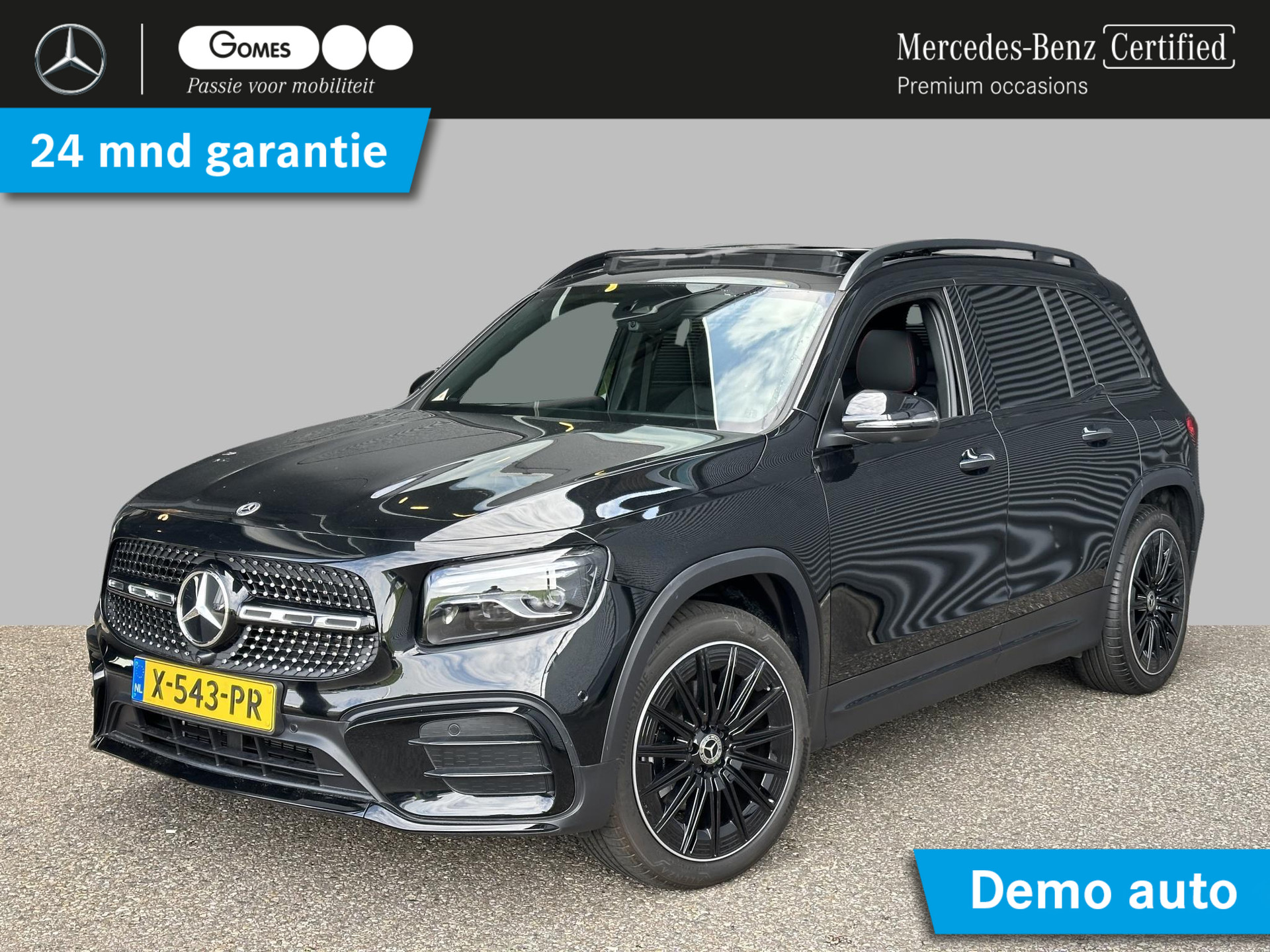 Mercedes-Benz GLB 200 AMG Line | Premium Plus | Nightpakket | Panoramadak | Burmester | 360° Camera | Head-up Display | Memorystoelen Verwarmd | Trekhaak | Sfeerverlichting | Adaptief verstelbaar onderstel | Apple & Android Carplay