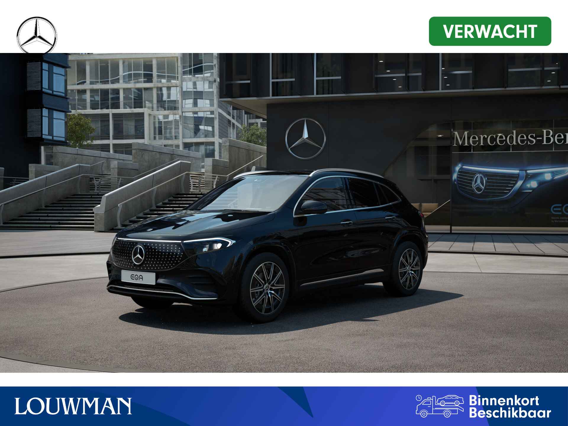 Mercedes-Benz EQA 250+ Business Solution AMG 71 kWh | Premium pakket | Parkeerpakket met 360°-camera | KEYLESS-GO comfort pakket | EASY PACK achterklep | Head-up display | Dodehoekassistent | Burmester Surround Sound systeem |