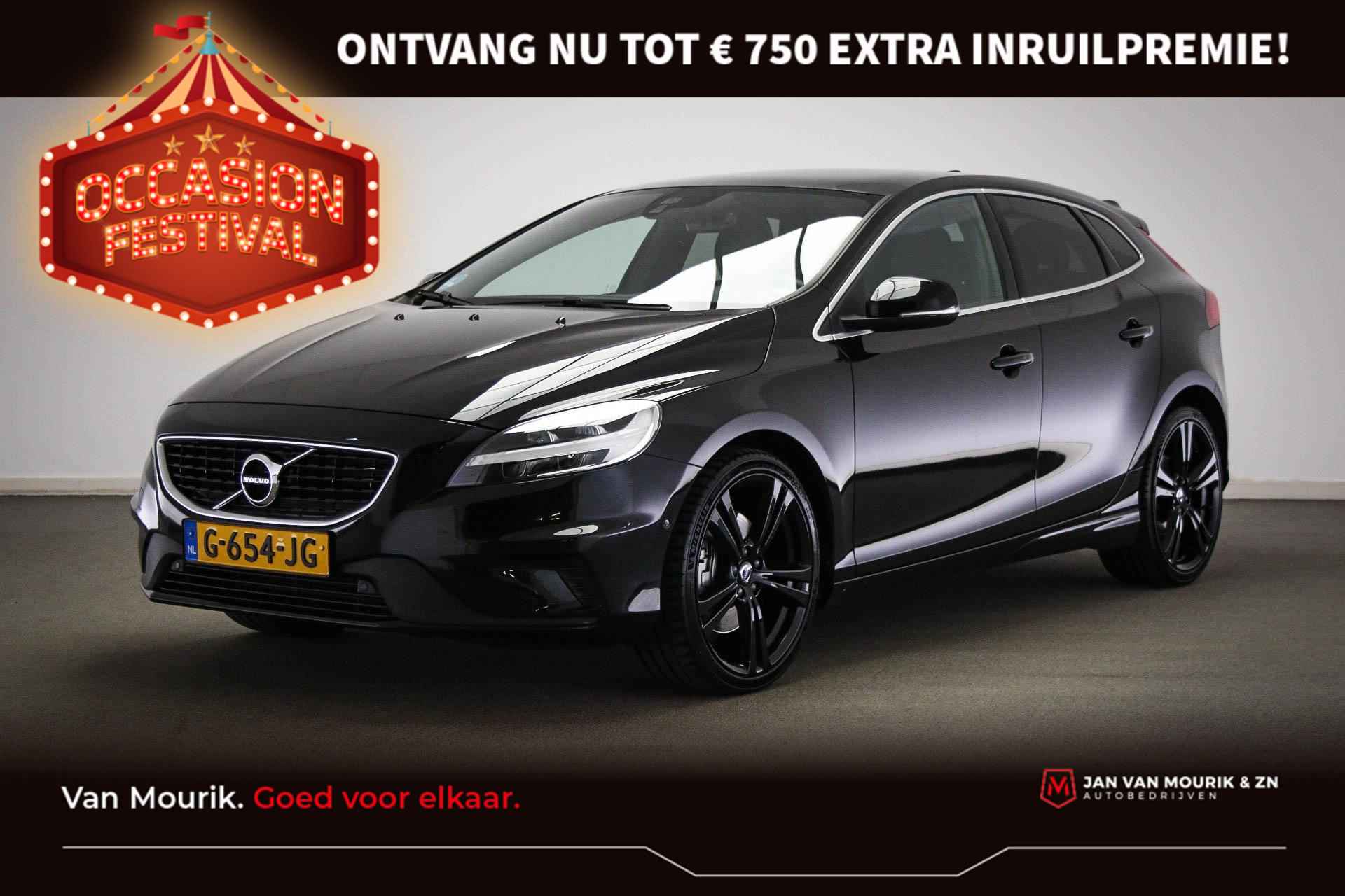 Volvo V40 1.5 T3 Polar+ Sport | PANORAMADAK | FULL LED | CLIMA | HALF LEDER | CRUISE | NAVI | DAB | PARKEERHULP | CAMERA | 19" | DEALER ONDERHOUDEN - 1/51