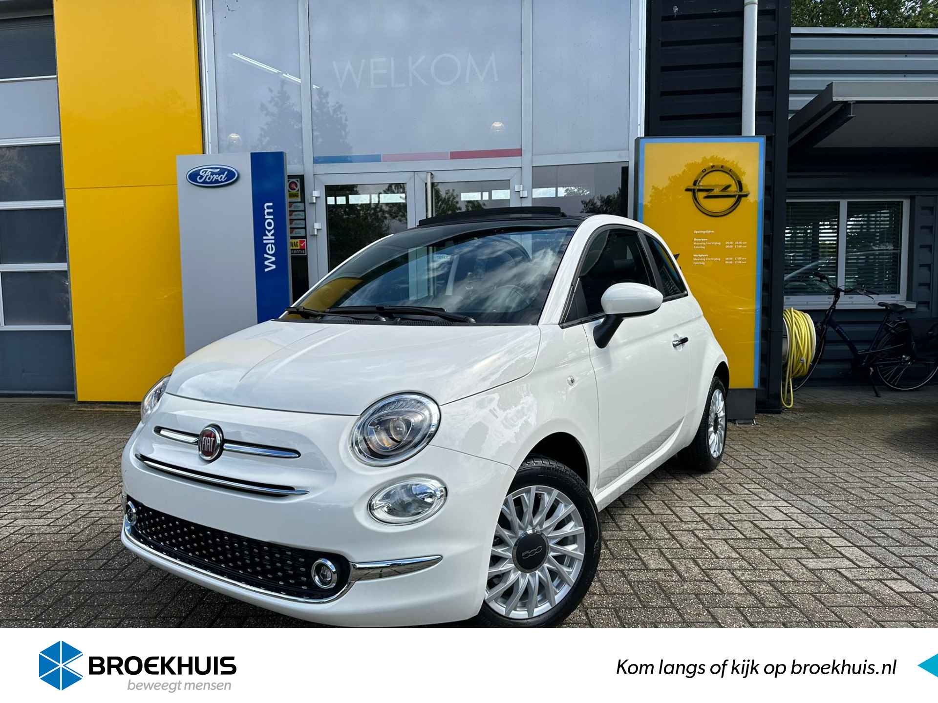 Fiat 500C 1.0 Hybrid 70PK Dolcevita CABRIO | NIEUW € 1.991 KORTING!!| PARKEERSENSOREN| CRUISE CONTROL| AIRCO| DAB| NAVIGATIE VIA APP| LICH - 1/31