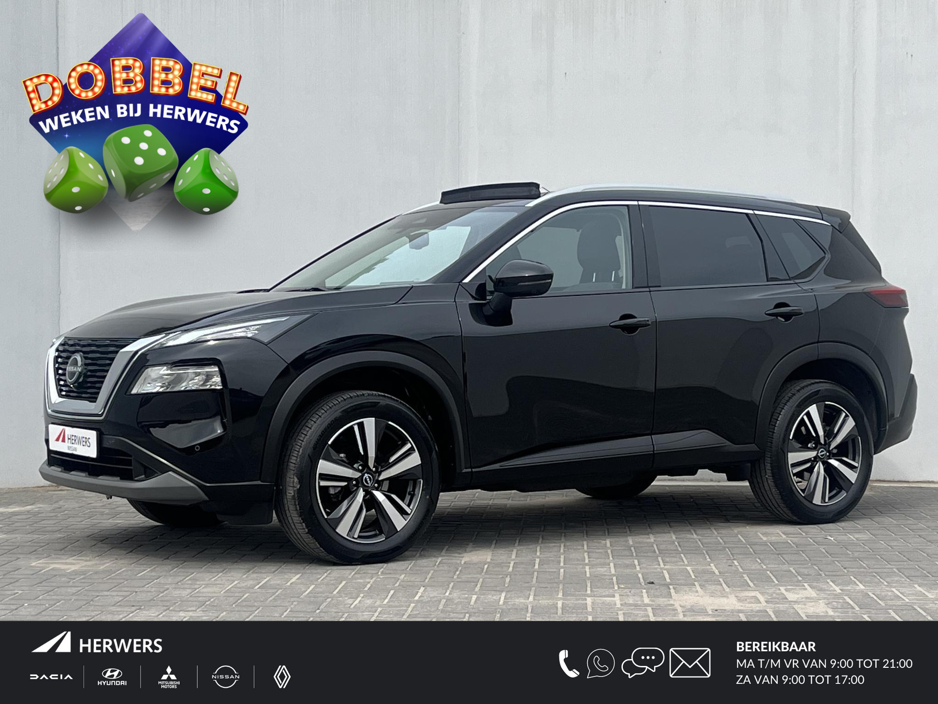 Nissan X-Trail 1.5 DIG-T MHEV 163PK Automaat N-Connecta / Trekgewicht 2000KG / Schuif-/kanteldak / Rondomzichtcamera / Adaptieve cruise control / Dodehoekdetectie