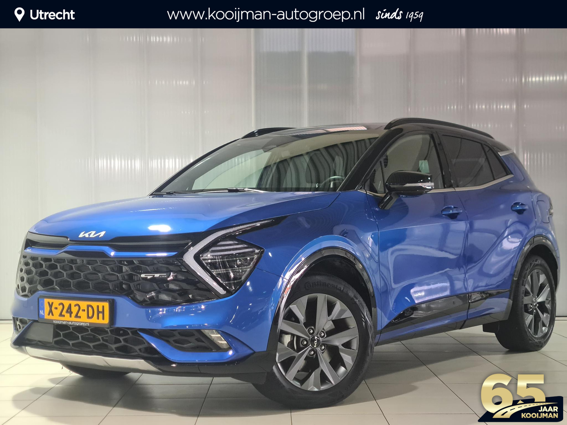 Kia Sportage 1.6 T-GDi Hybrid GT-PlusLine Super complete uitvoering met zwart dak! | Elektr. Schuif/kantel dak | Stuur/Stoel ventilatie & verwarming | Harman Kardon Premium audio installatie | Elektr. stoelverstelling met geheugen | Elektr. Achterklep |