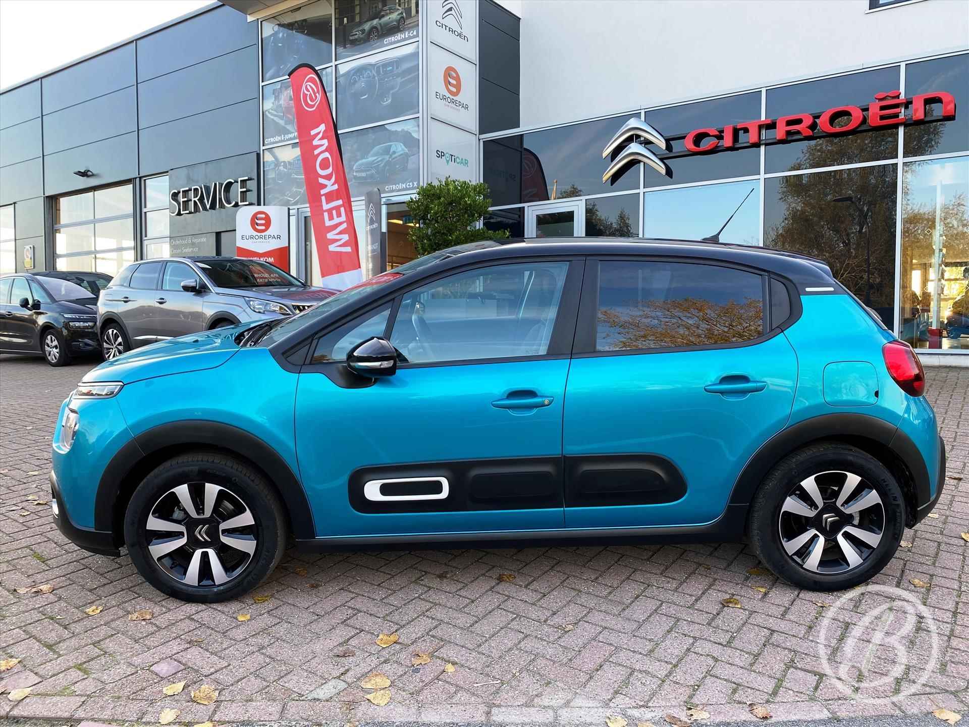 Citroen C3 110pk EAT6 Automaat Shine | trekhaak,16 inch velgen, dab, led koplampen, navigatie, parkeersensoren achter,bluetooth, cruise control, climate control - 3/56