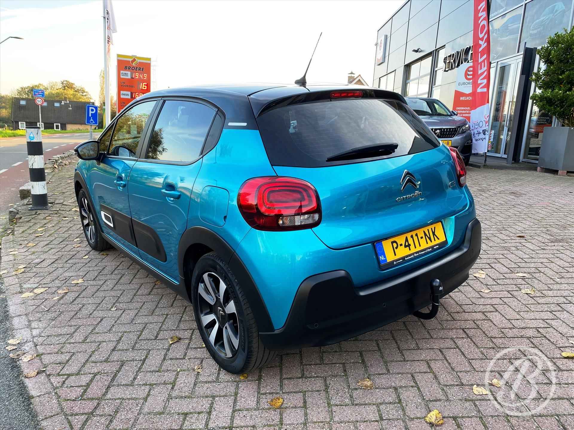 Citroen C3 110pk EAT6 Automaat Shine | trekhaak,16 inch velgen, dab, led koplampen, navigatie, parkeersensoren achter,bluetooth, cruise control, climate control - 4/56