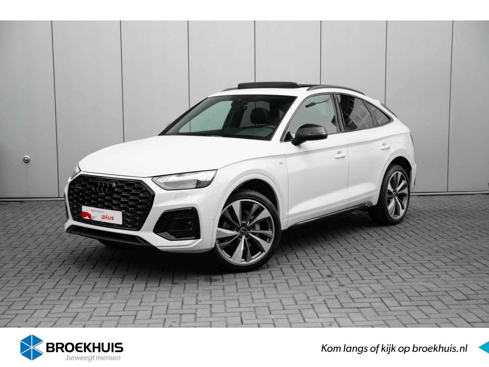 Audi Q5 Sportback 55 TFSI e S edition Competition 270 kW / 367 pk | Panoramadak | Assis. pakket City + Parking | Trekhaak | 360-camera |