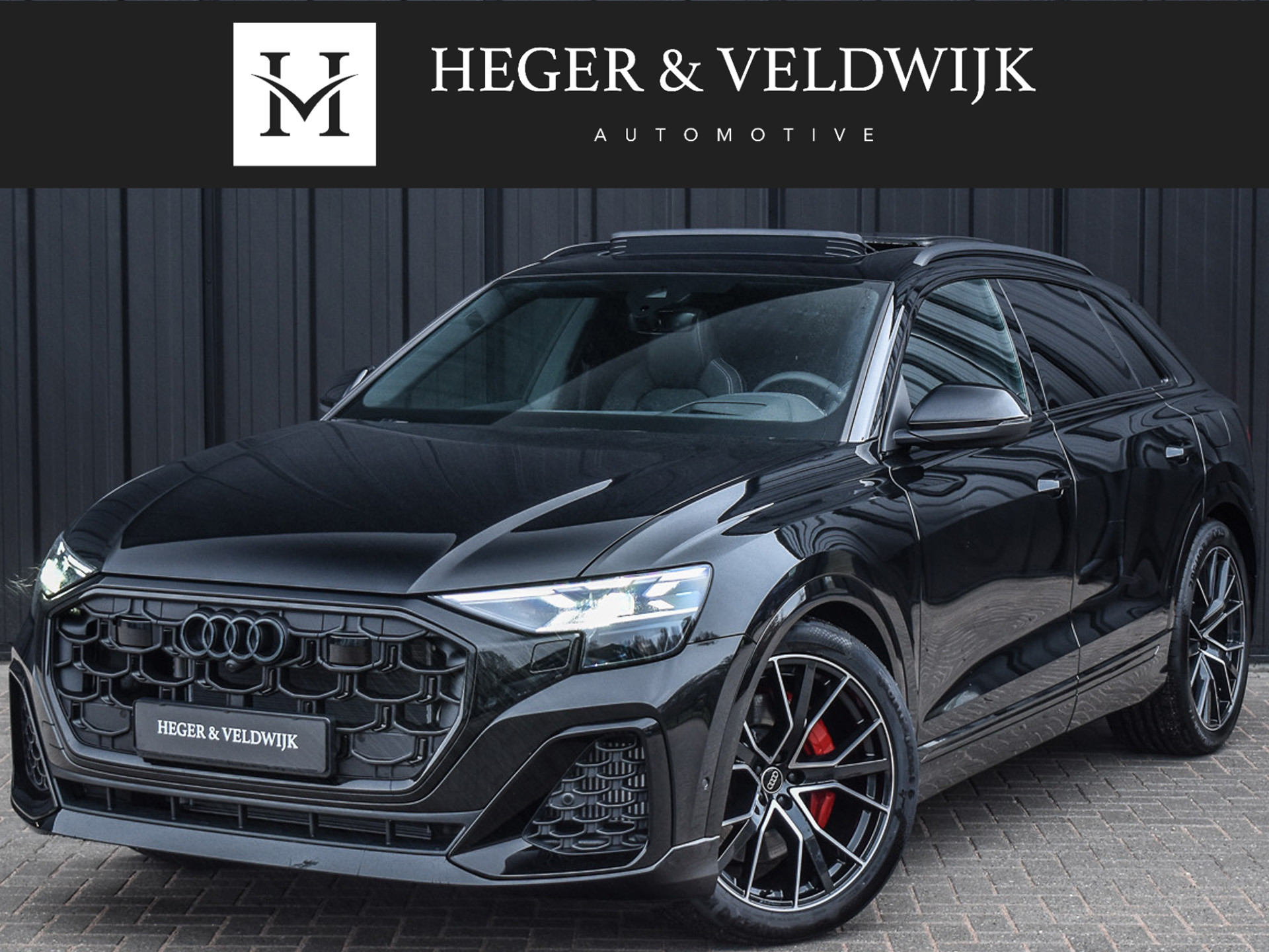 Audi Q8 55TFSI e QUATTRO PRO LINE S COMPETITION | S-SEATS | PANORAMADAK | 4 WIEL BESTURING | B&O SOUND | HEAD-UP | LUCHTVERING | DAB+ |