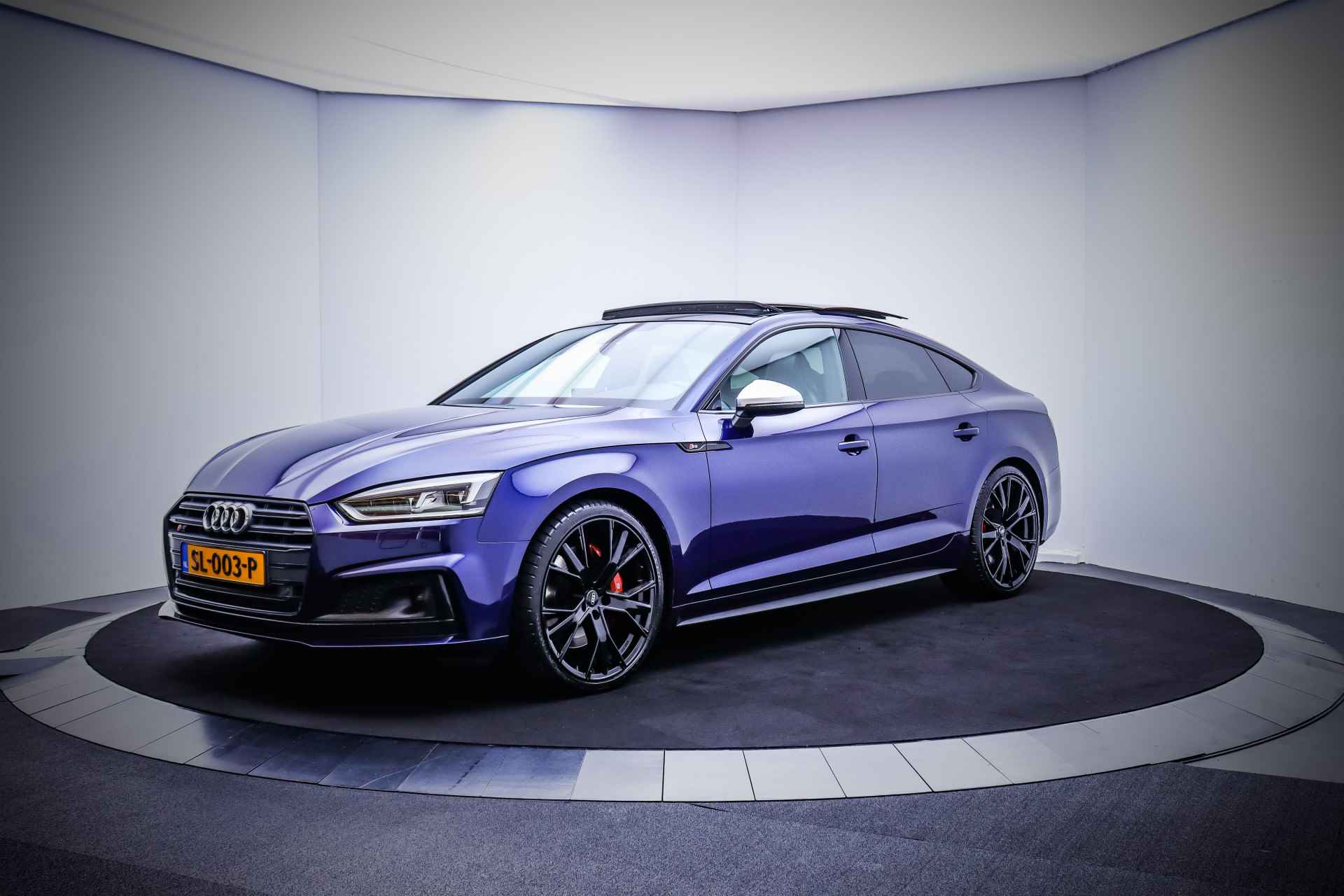 Audi S5 Sportback 3.0TFSI S5 quattro Pro Line Plus PANO/MATRIX LED/DIGIDASH/B&O/CARPLAY/CAMERA/LEDER/ADAPTIVE CRUISE/MEMORY SEATS/NAVI/STOELVERW+MASSAGE/LMV 19''