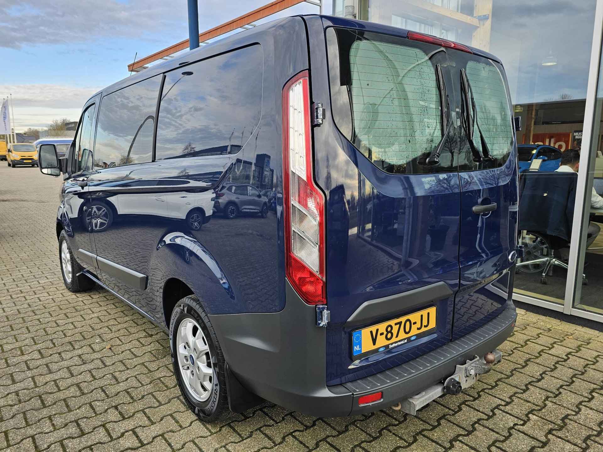 Ford Transit Custom 310 2.2 TDCI Dubbele Cabine Marge geen BTW! | Nette auto | Airco | Cruise control | Bluetooth | Stoelverwarming | Lichtmetaal etc. - 4/29