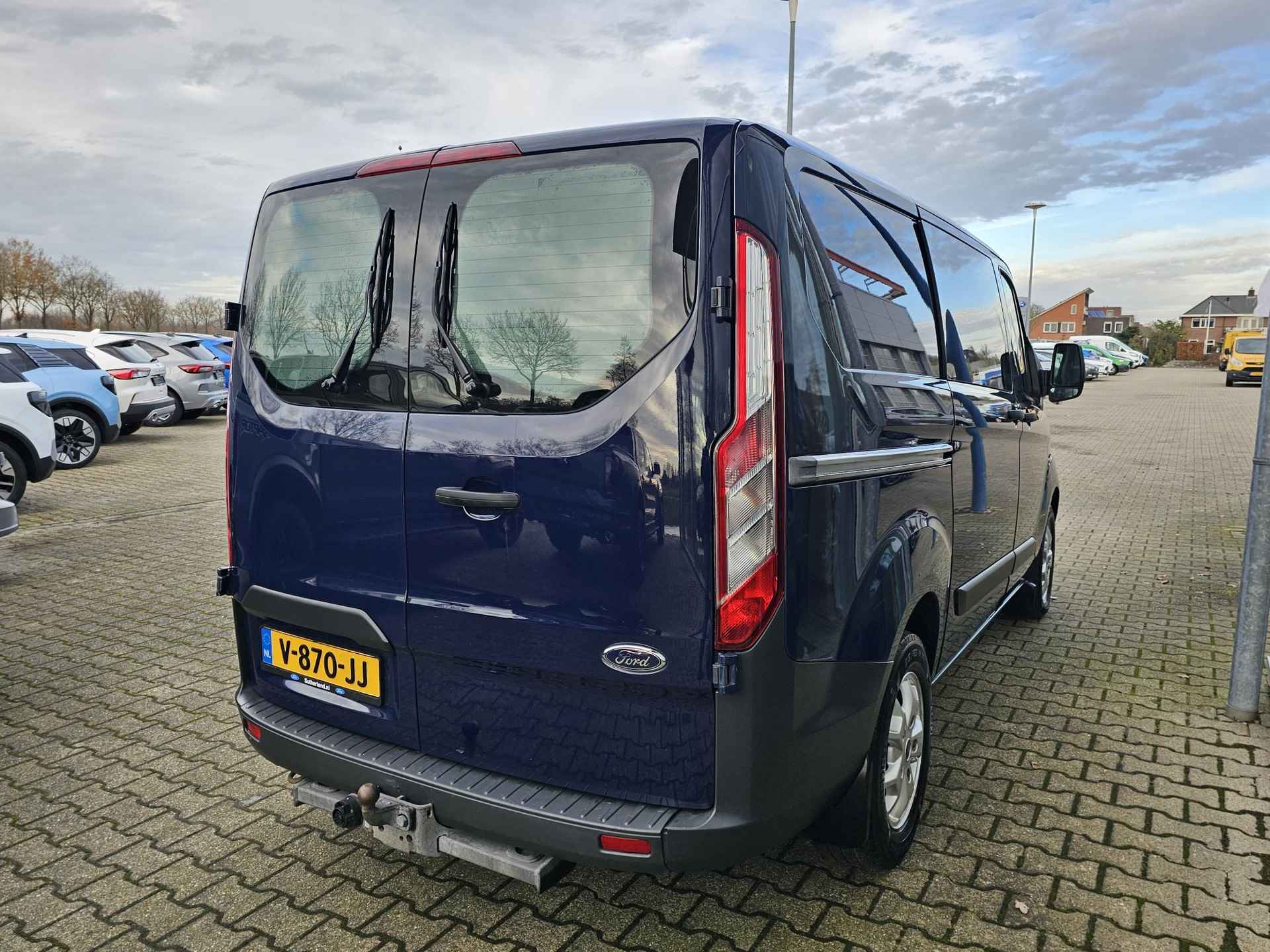 Ford Transit Custom 310 2.2 TDCI Dubbele Cabine Marge geen BTW! | Nette auto | Airco | Cruise control | Bluetooth | Stoelverwarming | Lichtmetaal etc. - 6/29