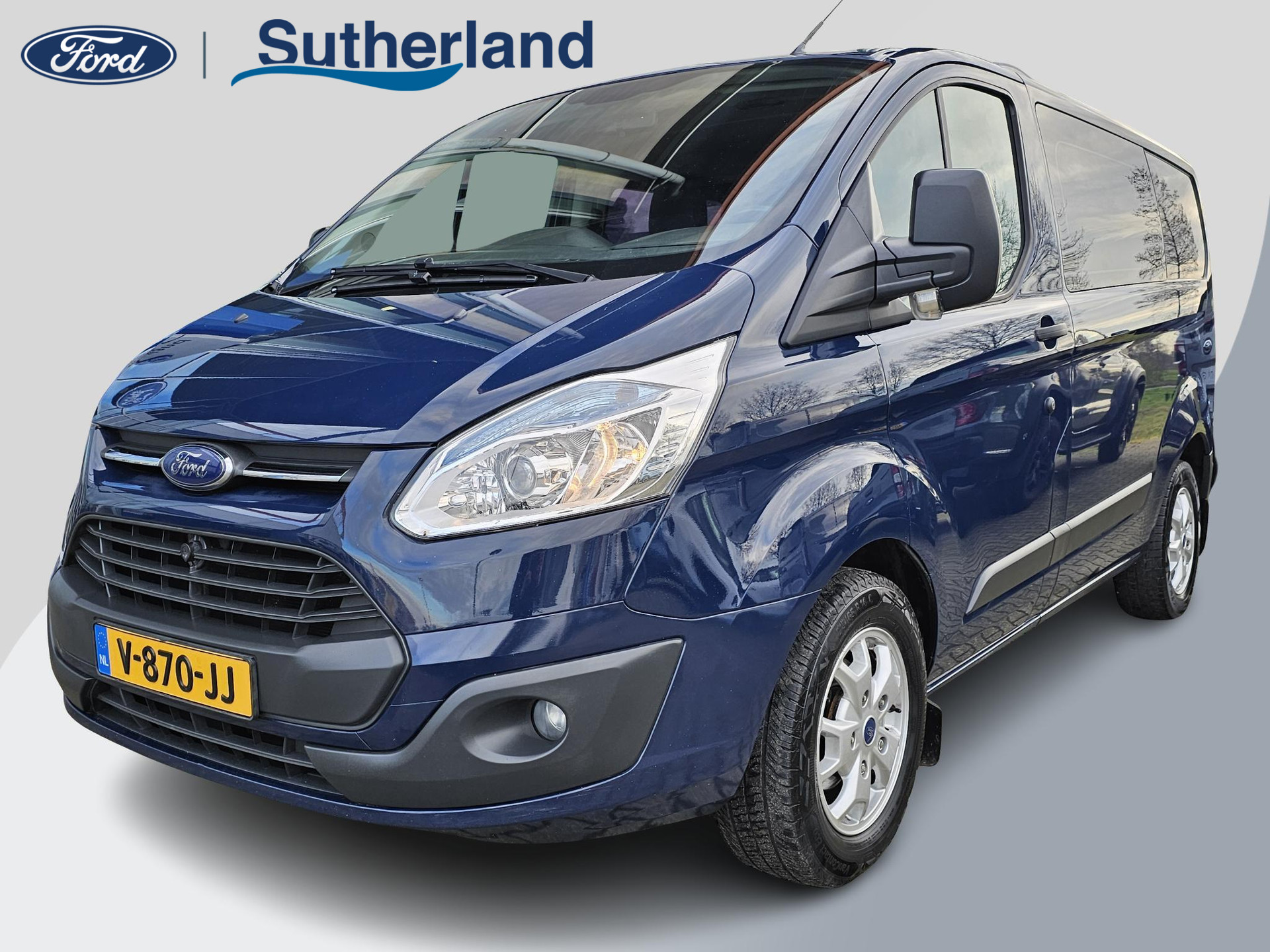 Ford Transit Custom 310 2.2 TDCI Dubbele Cabine Marge geen BTW! | Nette auto | Airco | Cruise control | Bluetooth | Stoelverwarming | Lichtmetaal etc.