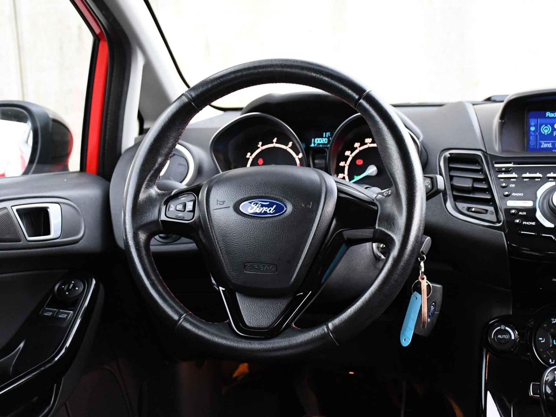 Ford Fiesta Red Edition 1.0 EcoBoost 140pk PDC ACHTER | QUICK CLEAR | 17''LM | NAVI | AIRCO | LED DAGRIJVERL. - 14/34