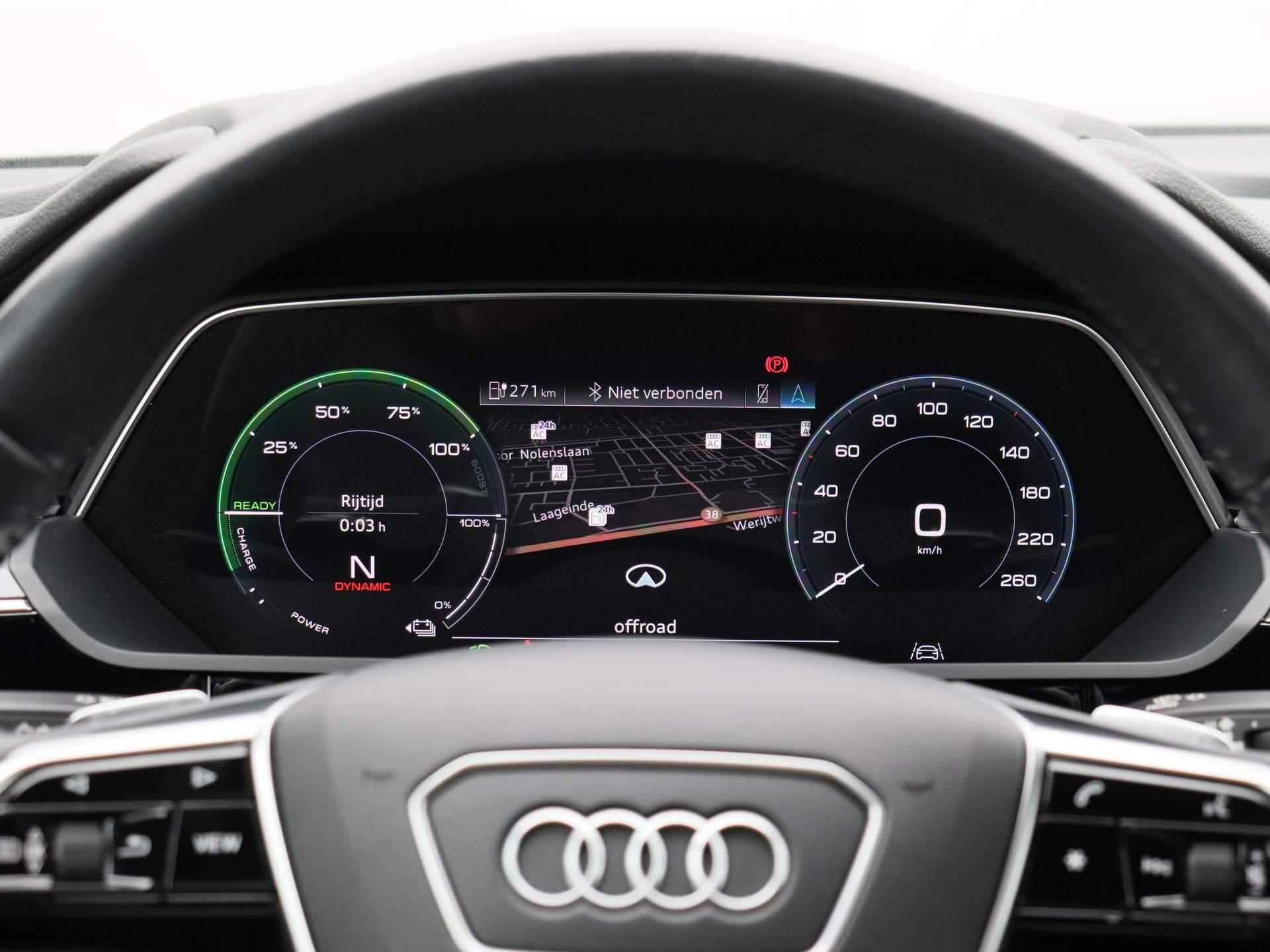Audi e-tron e-tron 55 quattro advanced Pro Line Plus 95 kWh | Leder | LED Matrix | Bang&Olufsen | Head up display | Navigatie | Memory seats | Lichtmetalen velgen | Panoramadak |  Cruise control | 360 Camera | Parkeersensoren | Elektrische Kofferklep | - 8/53