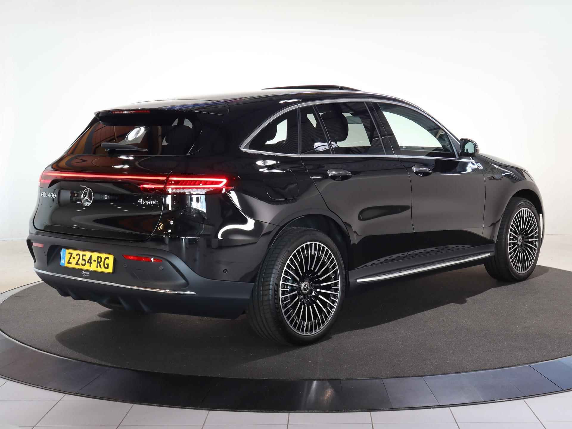 Mercedes-Benz EQC 400 4MATIC AMG Line 80 kWh | Schuifdak | 360 camera | Adaptive cruise control | Trekhaak | Memory stoelen | 21" | - 3/27