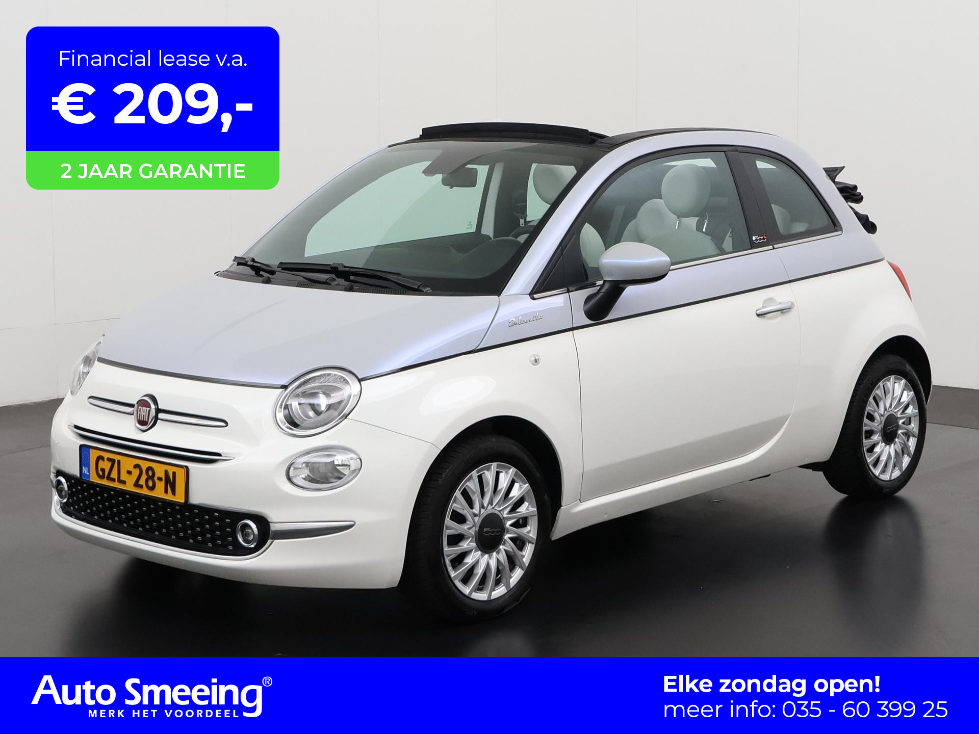 Fiat 500 C 1.0 Hybrid Dolcevita | Digital Cockpit | Apple/Android Carplay | Zondag Open!