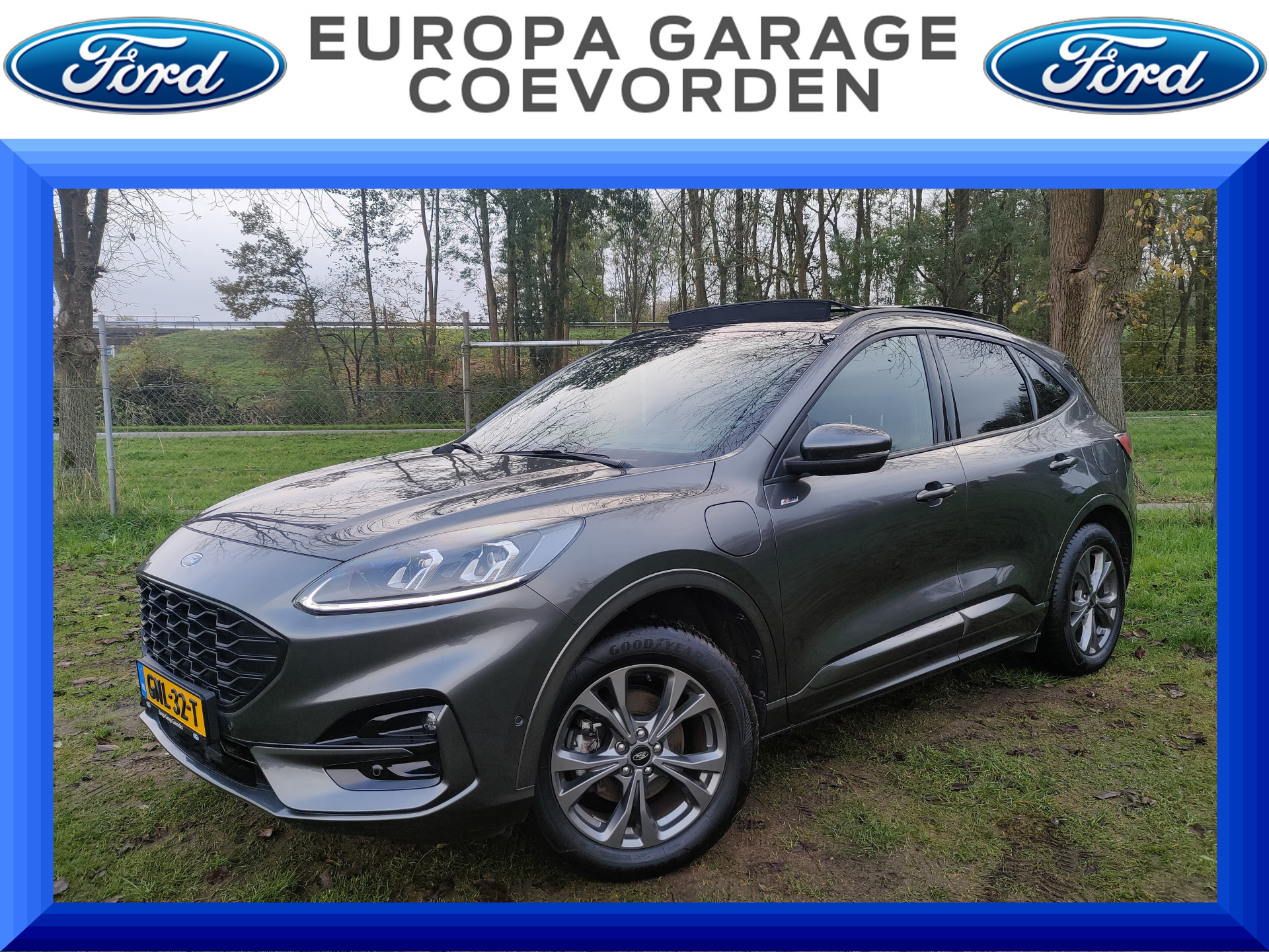 Ford Kuga 2.5 PHEV ST-Line X 225PK | SCHUIF/KANTELDAK | TREKHAAK | ADAP. CRUISE | HEAD-UP |