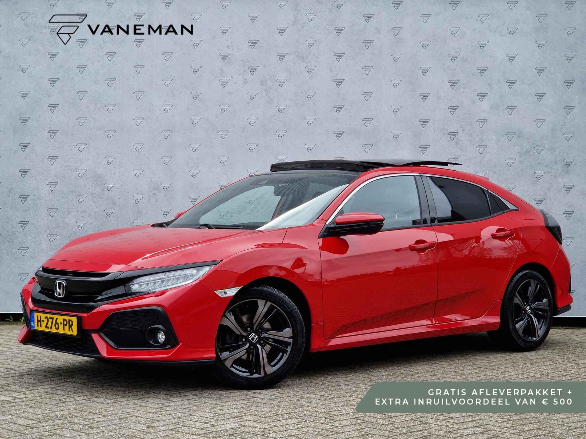 Honda Civic 1.0 i-VTEC Executive Automaat | Leer | Pano | Navi | PDC | Android Auto / Apple Carplay | Stoelverwarming | BSD | - 1/28