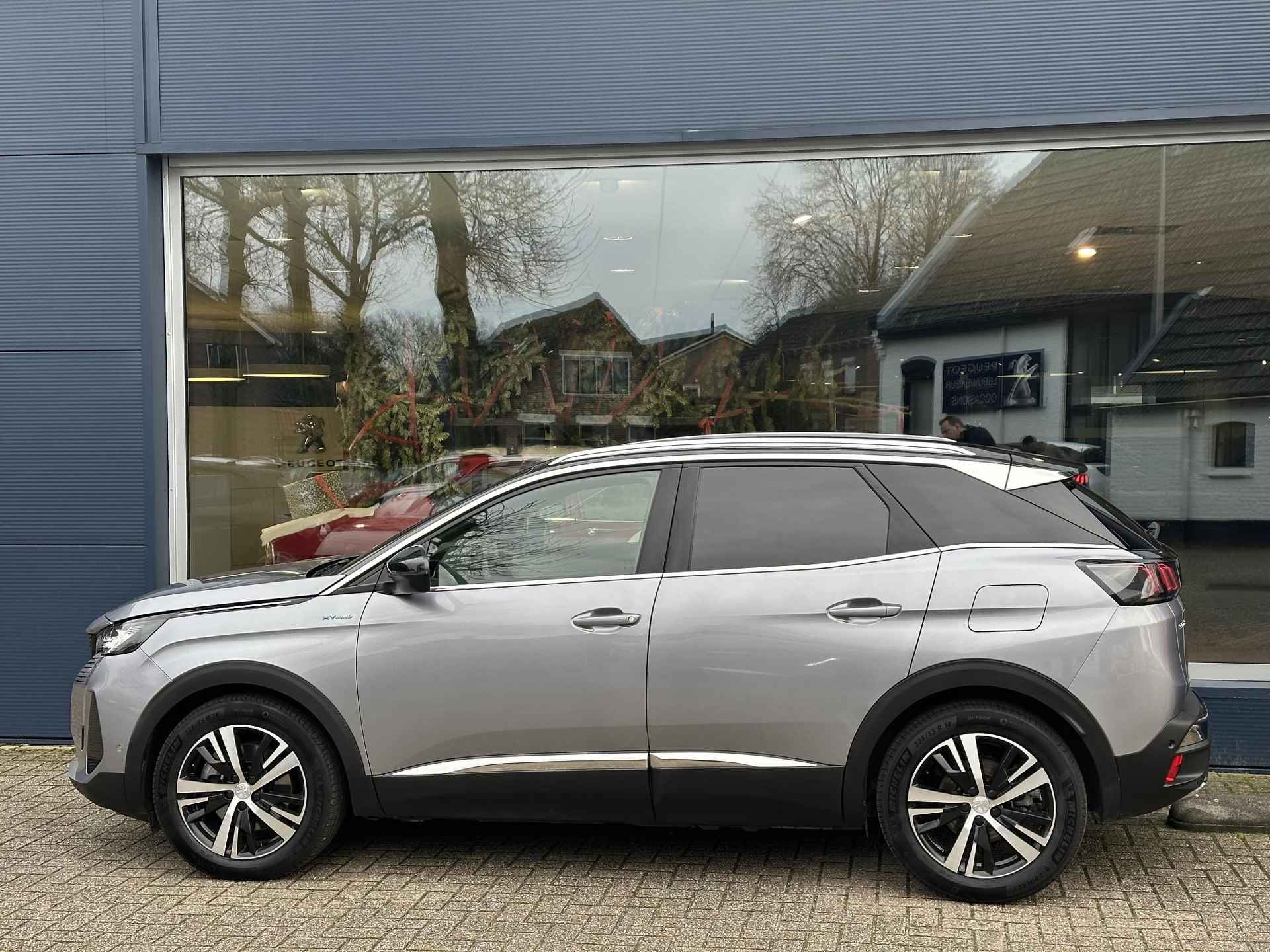 Peugeot 3008 1.6 HYbrid 225 GT | Plug-In Hybride | Tot 45 Km Elektrisch Rijden | Navigatie | Zwart Dak | Keyless Entry | Elektrische Kofferklep | Full LED Verlichting | Camera | Stoelverwarming | Climate Control | Cruise Control | - 2/66