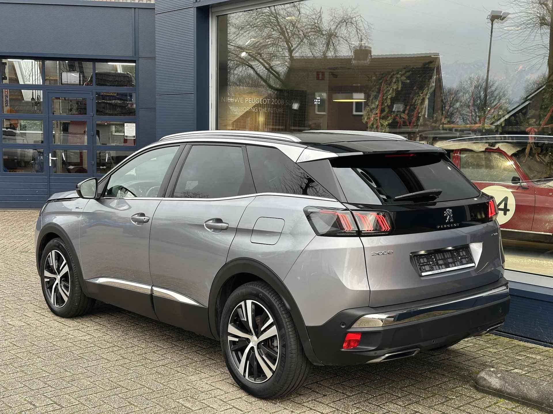 Peugeot 3008 1.6 HYbrid 225 GT | Plug-In Hybride | Tot 45 Km Elektrisch Rijden | Navigatie | Zwart Dak | Keyless Entry | Elektrische Kofferklep | Full LED Verlichting | Camera | Stoelverwarming | Climate Control | Cruise Control | - 3/66