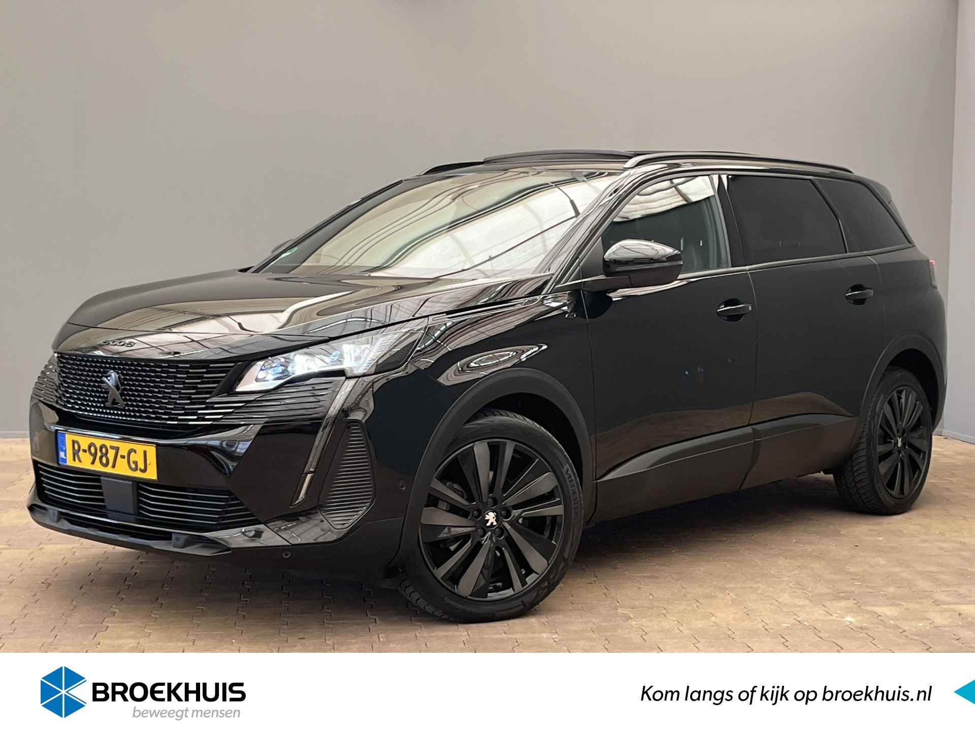 Peugeot 5008 1.6 180PK EAT8 AUTOMAAT GT Black Pack | Panoramadak | Navigatie | Stoelenpakket! | Leder/Alcantara | Hifi premium Focal | Draadl - 1/50