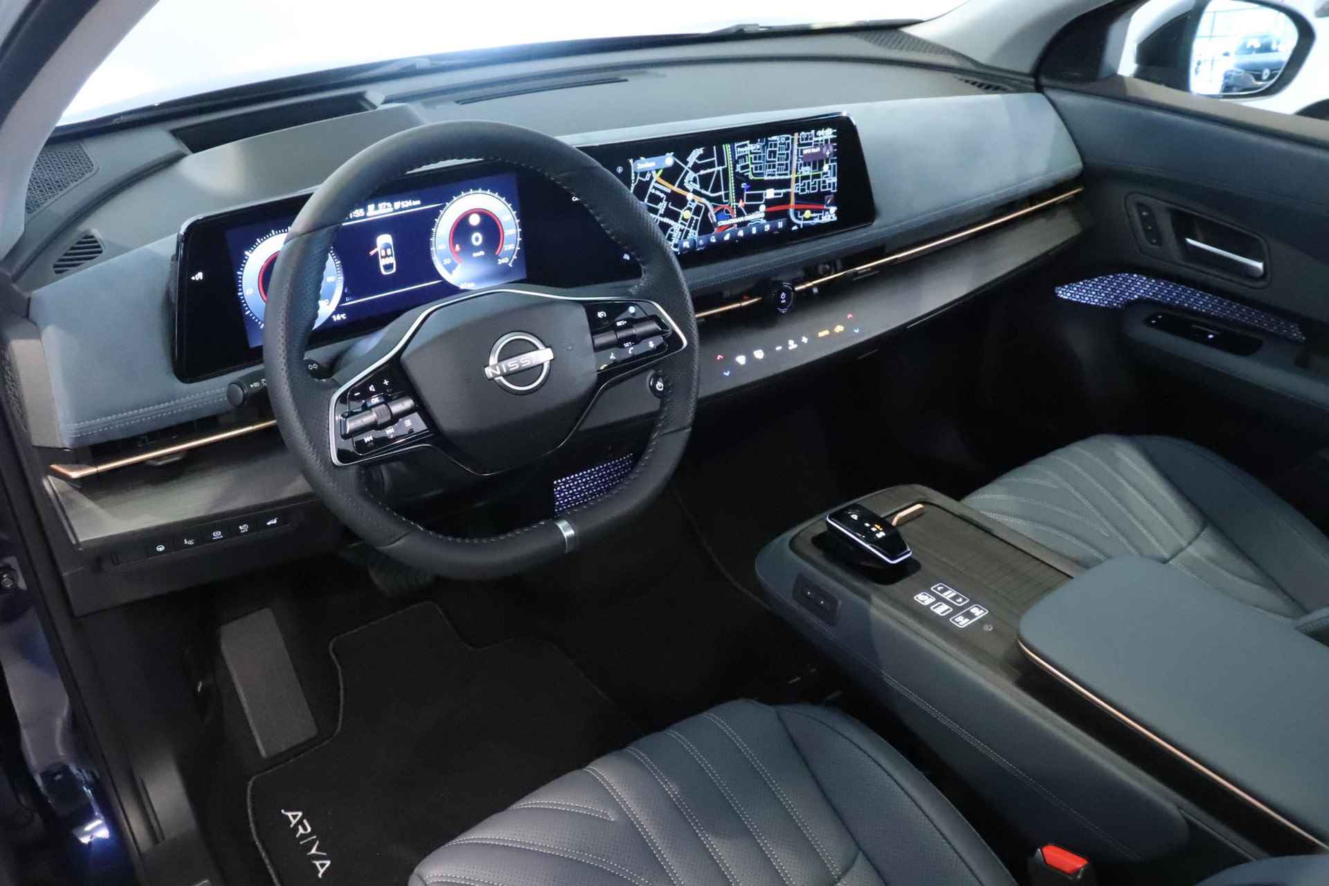 Nissan Ariya 87 kWh e-4ORCE Evolve NAVI | CLIMA | 360 CAMERA | 4WD | 1500KG TREKGEWICHT | LEDER INTERIEUR | STOEL VENTILATIE | BEDIENING VIA APP - 10/33