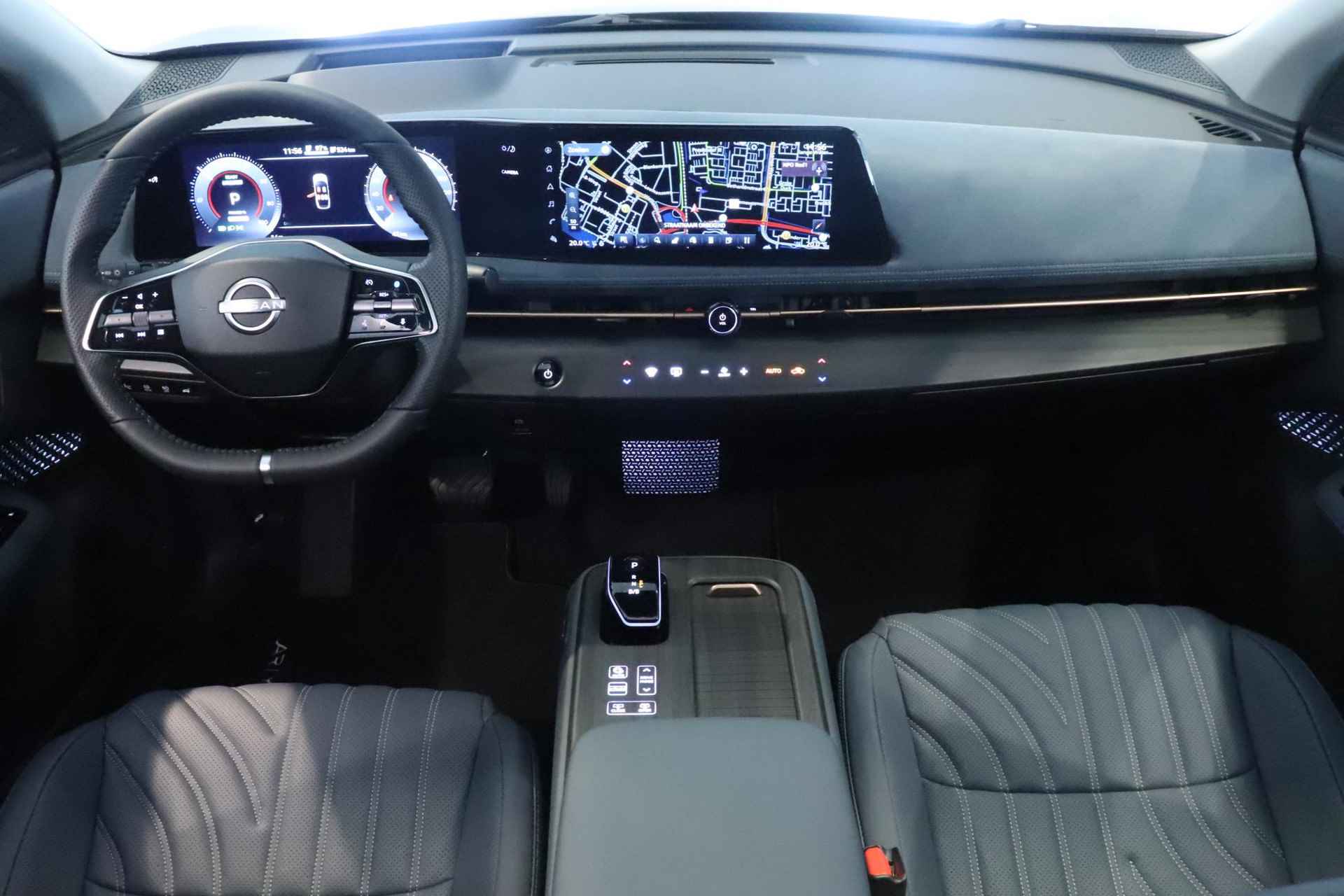 Nissan Ariya 87 kWh e-4ORCE Evolve NAVI | CLIMA | 360 CAMERA | 4WD | 1500KG TREKGEWICHT | LEDER INTERIEUR | STOEL VENTILATIE | BEDIENING VIA APP - 12/33