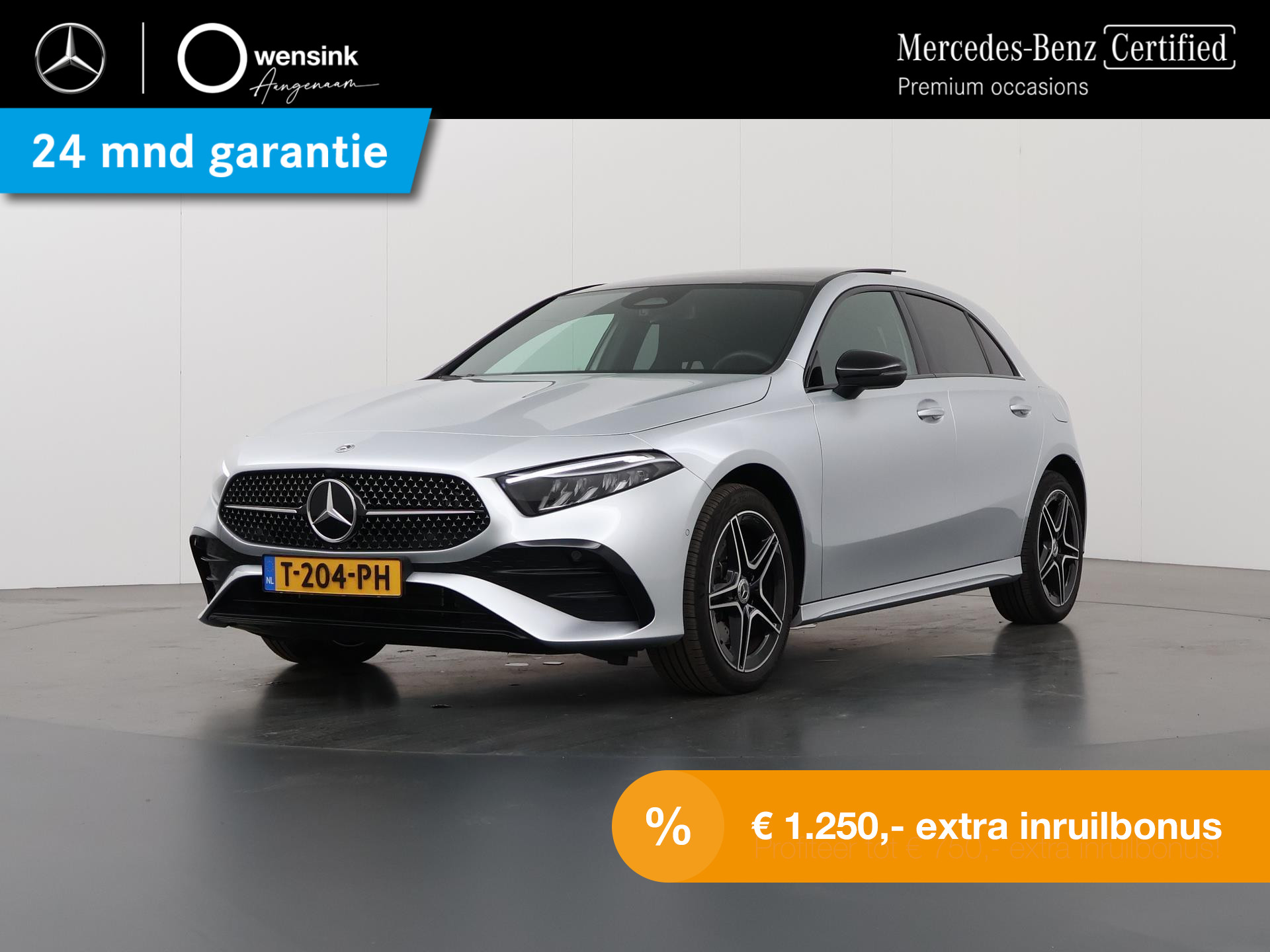 Mercedes-Benz A-klasse 250 e AMG Line | Facelift | Panoramadak | Sfeerverlichting | Stoelverwarming | Nightpakket | LED koplampen|