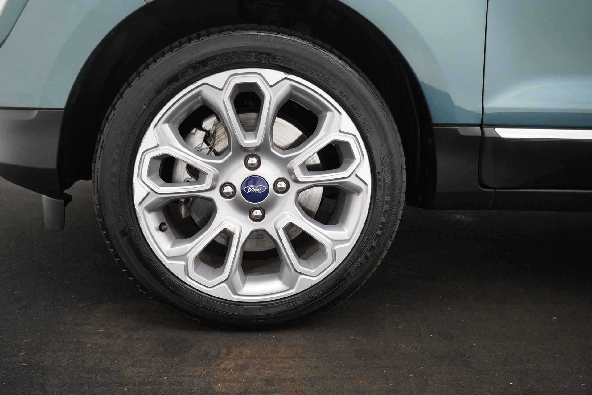 Ford EcoSport BWJ 2019 1.0 126 PK EcoBoost Titanium NAVI / APPLE CARPLAY/ ANDROID AUTO /  STOELVERWARMING / CRUISE /  CLIMA / LMV / VOORRUITVERWARMING - 31/35