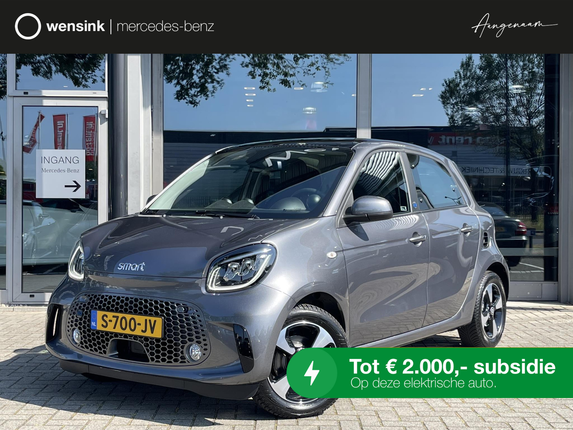 Smart ForFour EQ Comfort Plus | Panoramadak | Apple CarPlay | Sfeerverlichting | Stoelverwarming | Achteruitrijcamera | Cruise Control | bij viaBOVAG.nl