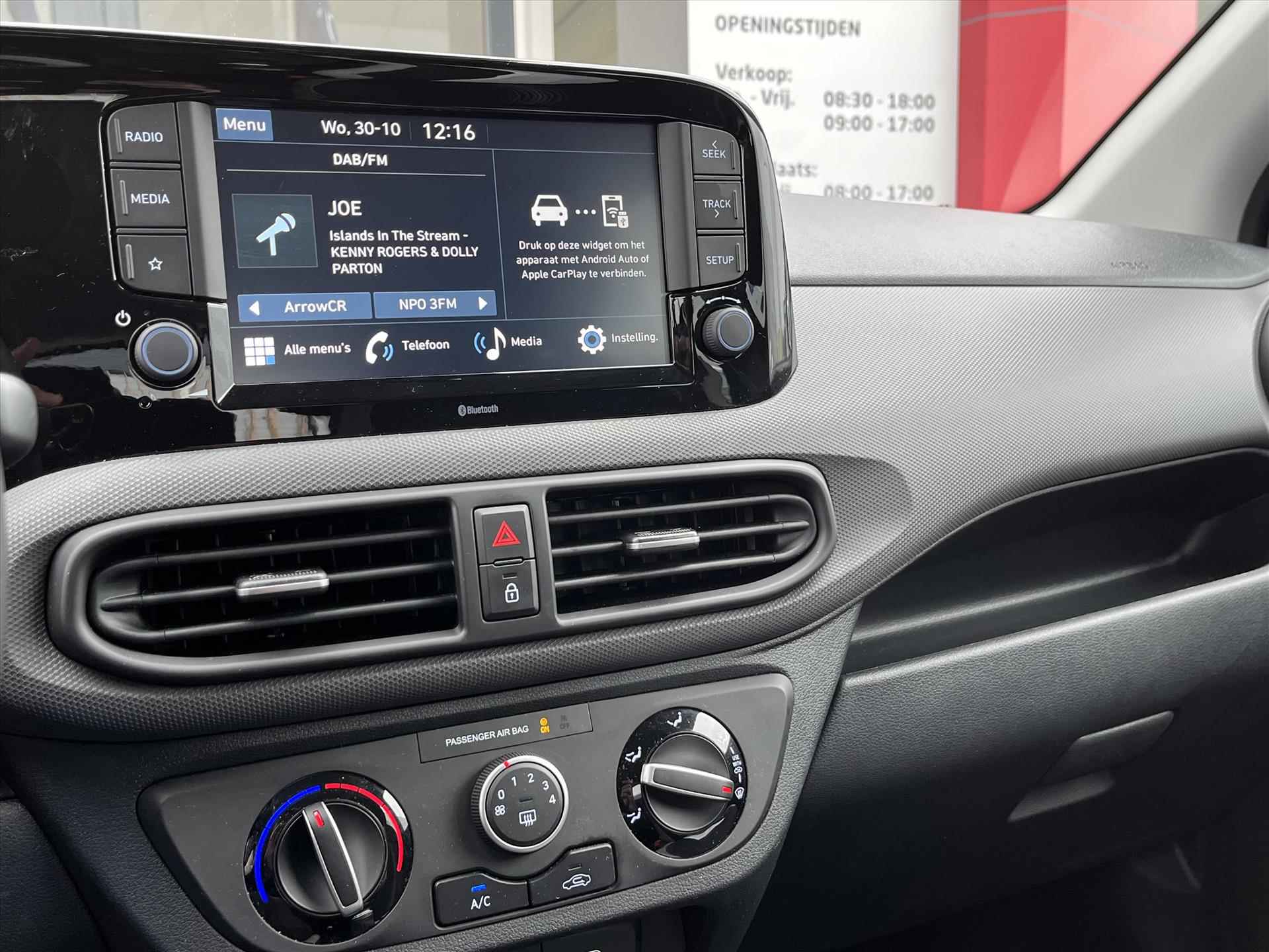 HYUNDAI I10 1.0i 67pk Comfort | Airconditioning | Navi via Carplay | Cruise control | | - 13/24