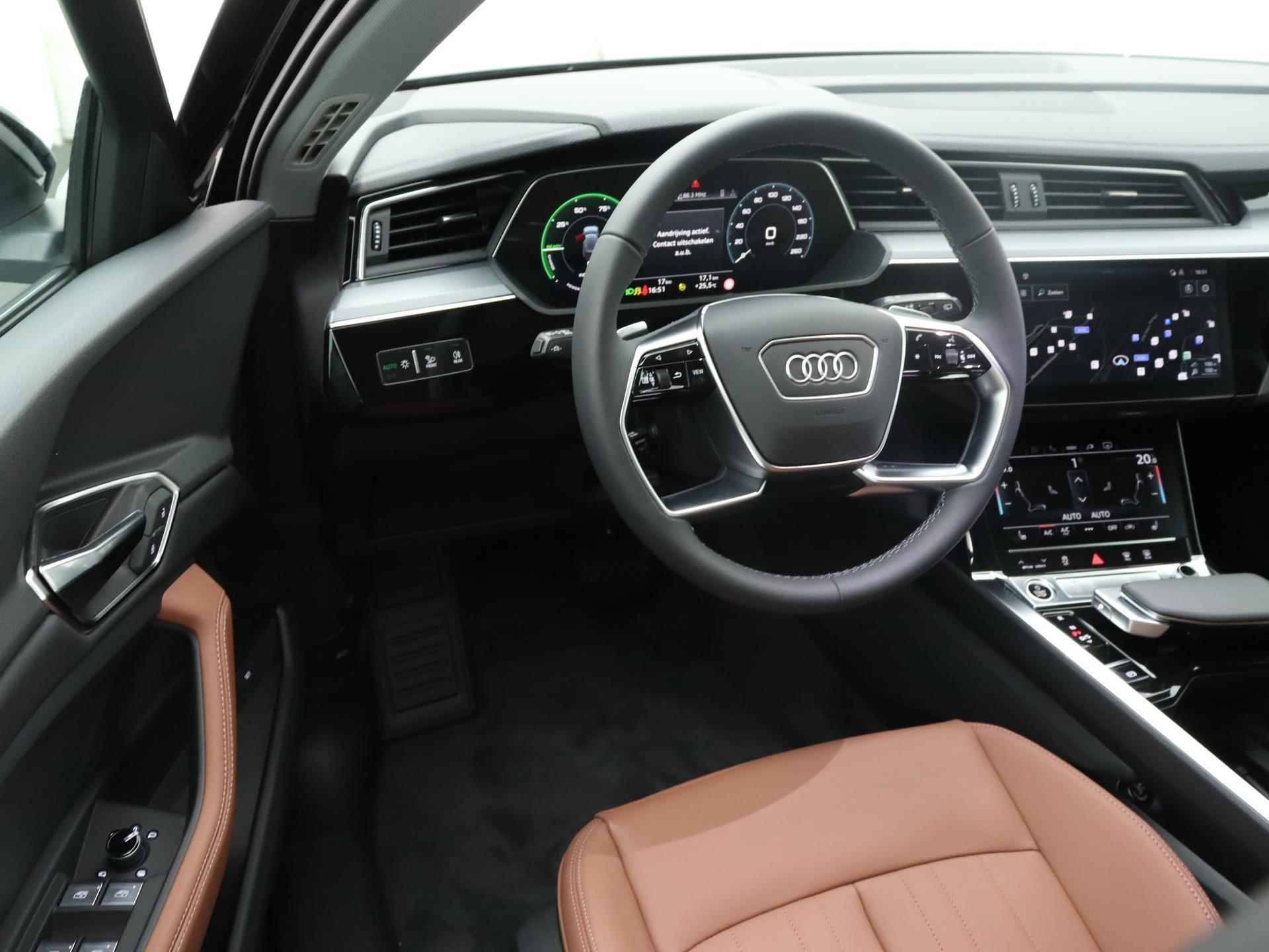 Audi Q8 e-tron 50 quattro Advanced Edition 95 kWh 340 PK | Demo | Fabrieksgarantie | Automaat | Navigatie | Audi virtual cockpit | Audi smartphone interface | Stoelverwarming voor | Climate control | - 9/24