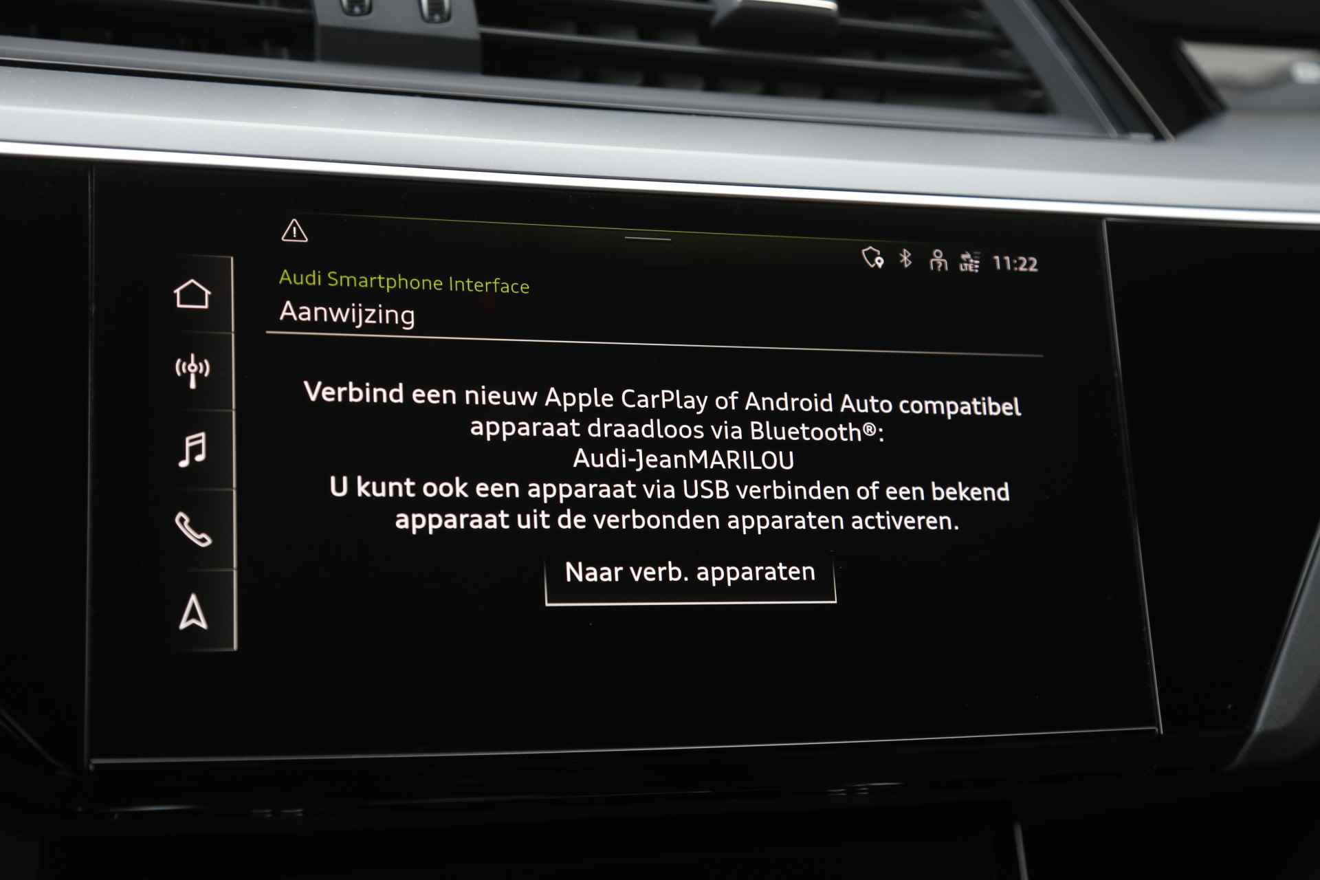 Audi e-tron 55 quattro S-Line 408PK 95 kWh*Excl. BTW*Adapt. Luchtvering/Black Pack/Leder/Afneemb. Trekhaak/HUD/360/3D Camera/Memorie/Keyless - 15/66