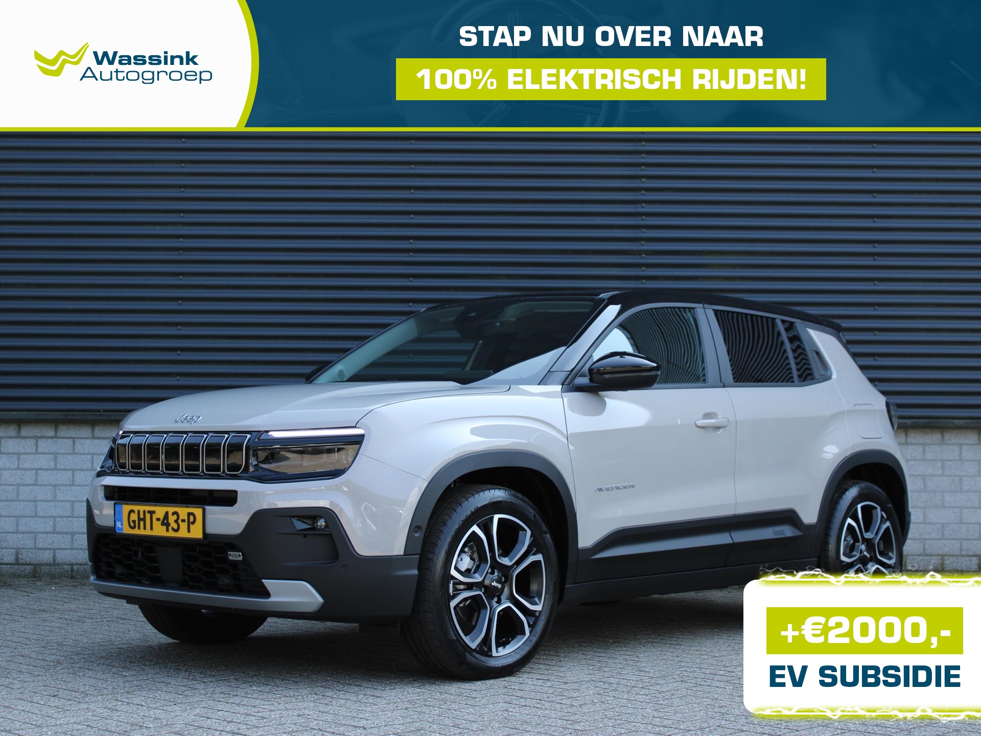 Jeep Avenger EV 54 kWh 156pk SUMMIT | Infotainment Pack incl. Navi | Achteruitrijcamera | Adaptive Cruise Control I Warmtepomp I Winter Pack