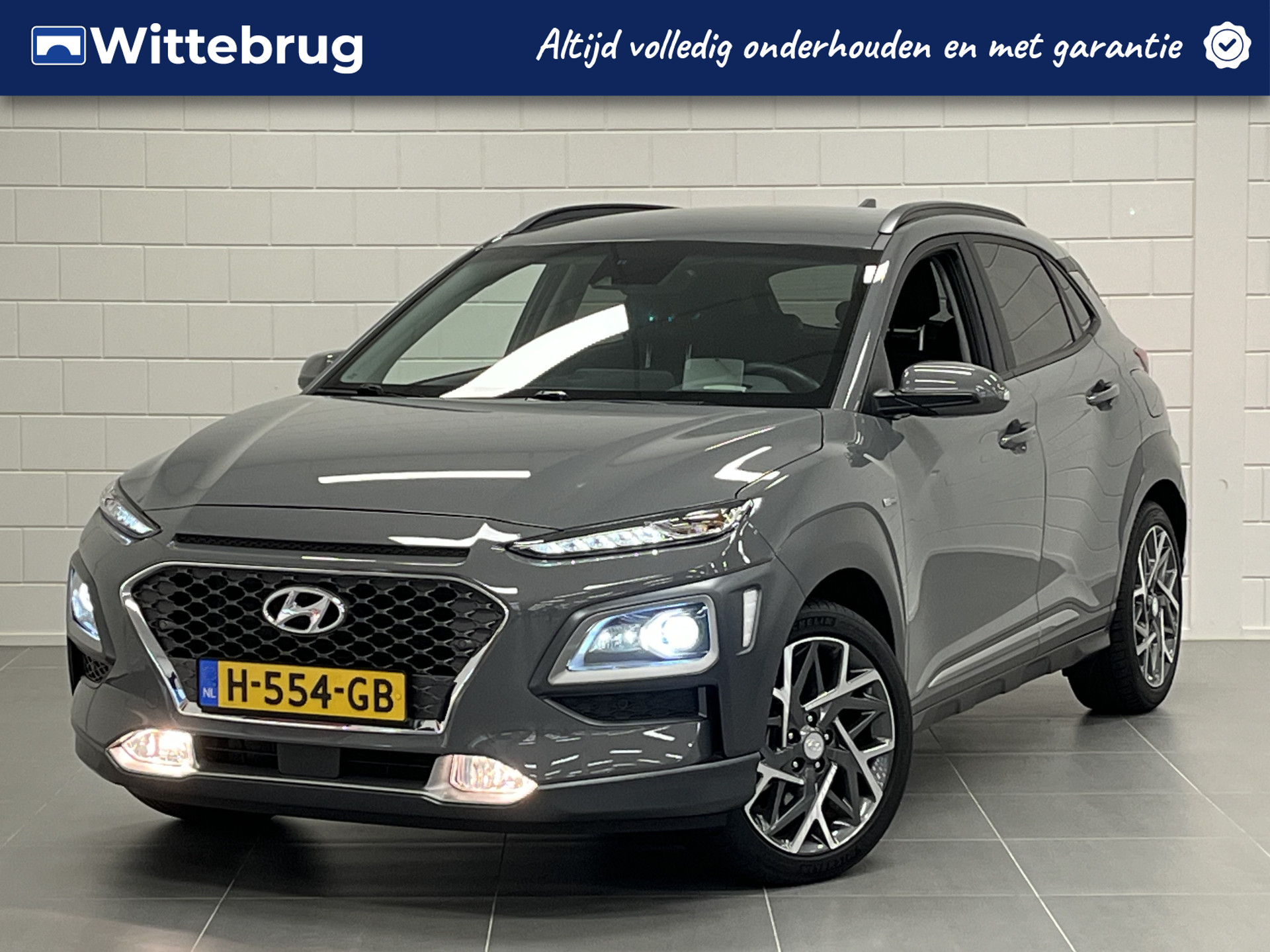 Hyundai KONA 1.6 GDI HEV Premium FULL LED | LEDER | 18 INCH VELGEN | ZEER COMPLEET | UNIEKE KILOMETERSTAND!